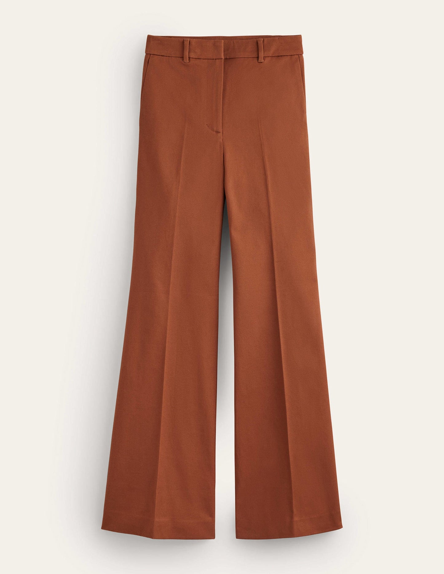 Brompton Bi-stretch Trousers-Cognac