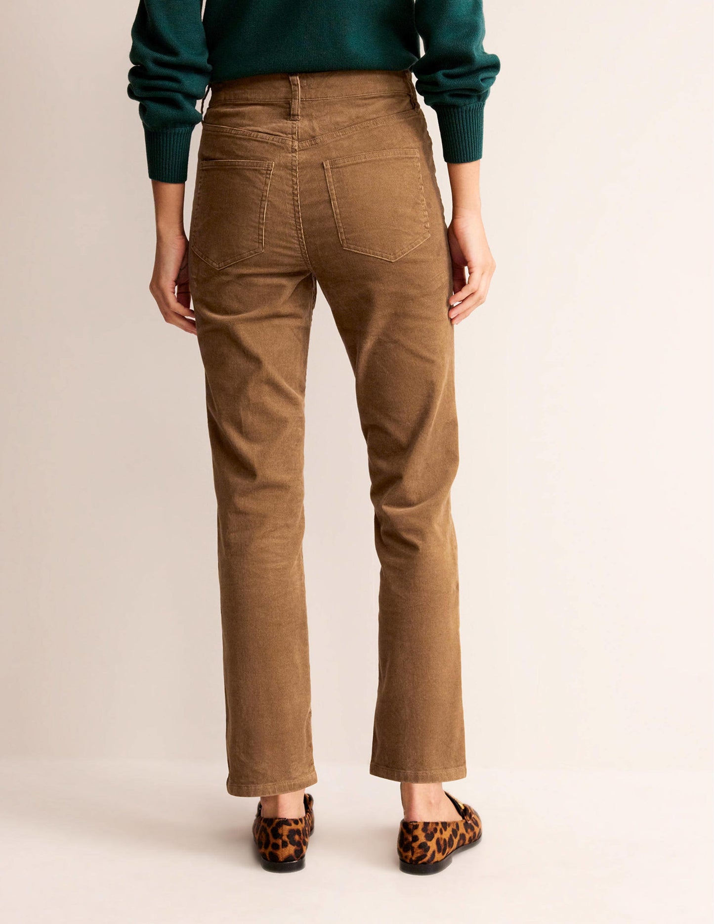 5 Pocket Cord Slim Jeans-Camel