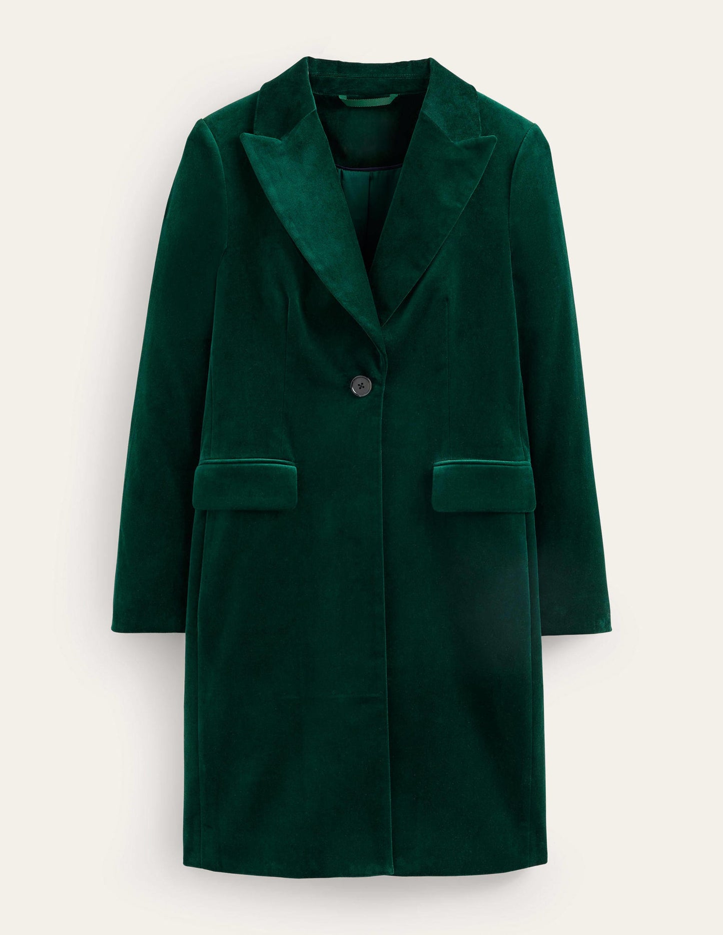 Canterbury Velvet Coat-Emerald Night