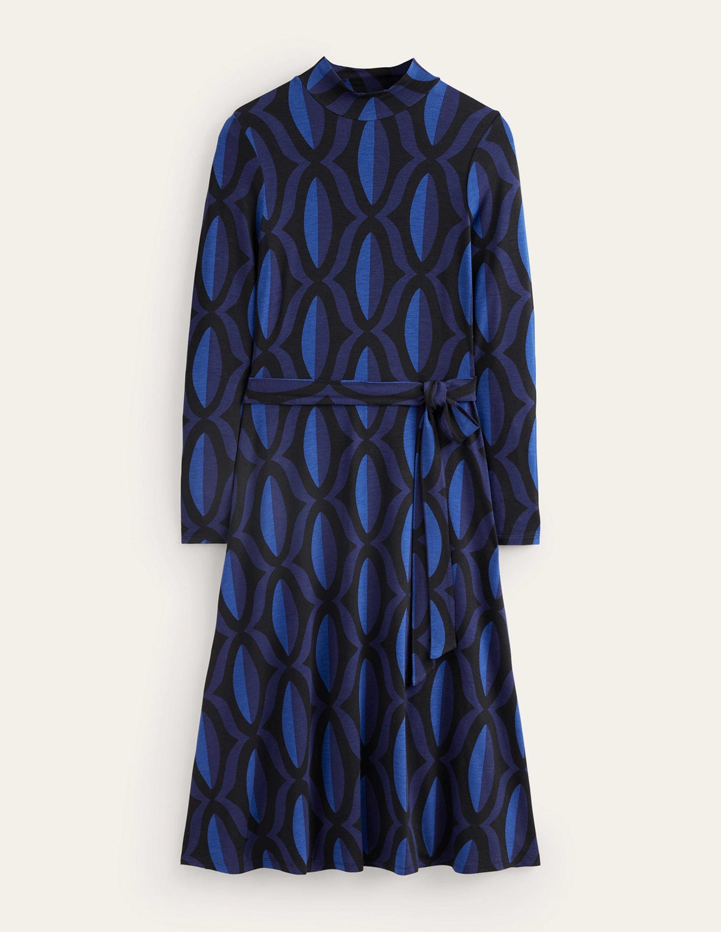 Alberta Jersey Midi Dress-Sapphire Blue, Geo Valley