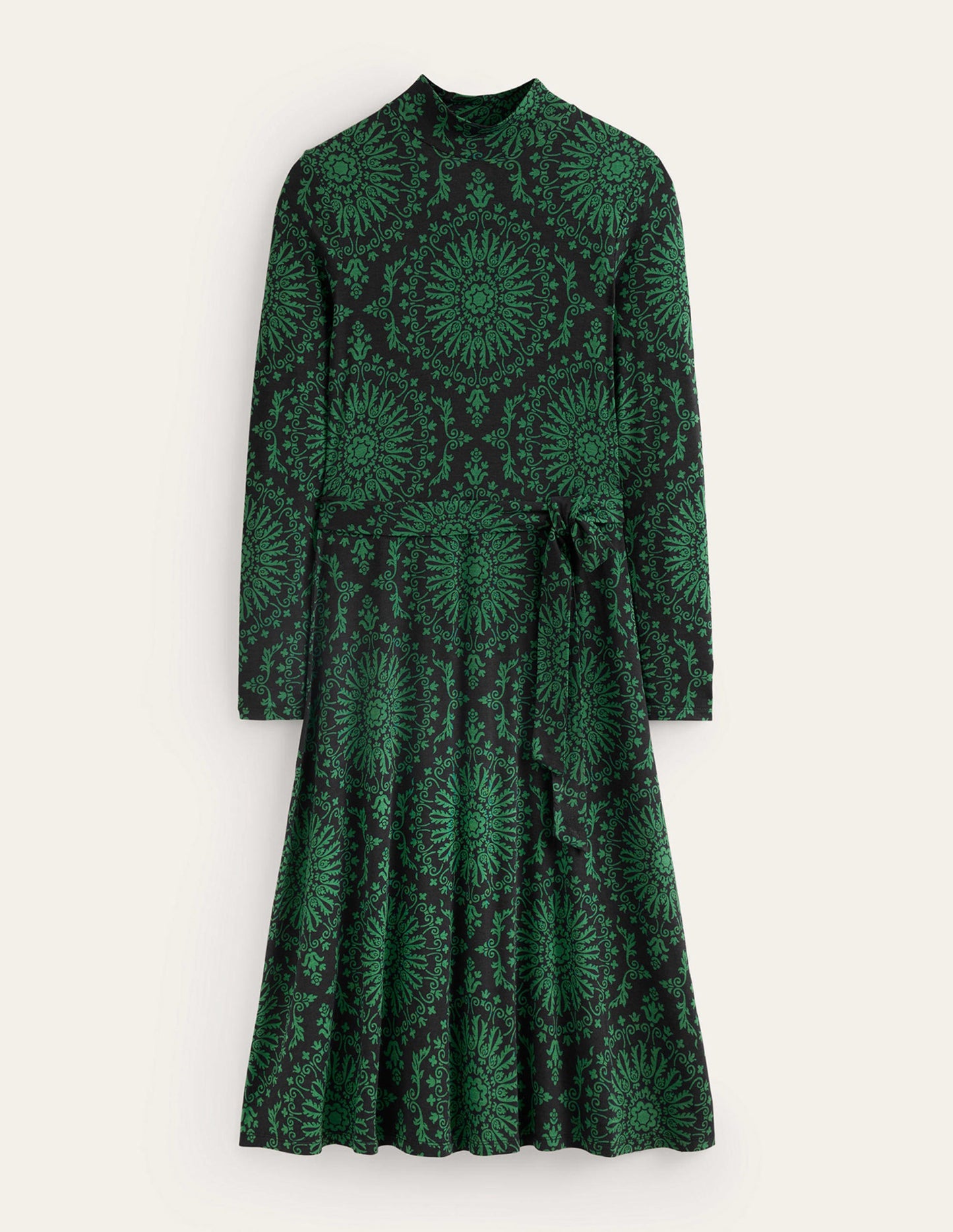 Alberta Jersey Midi Dress-Amazon Green, Artizan Geo