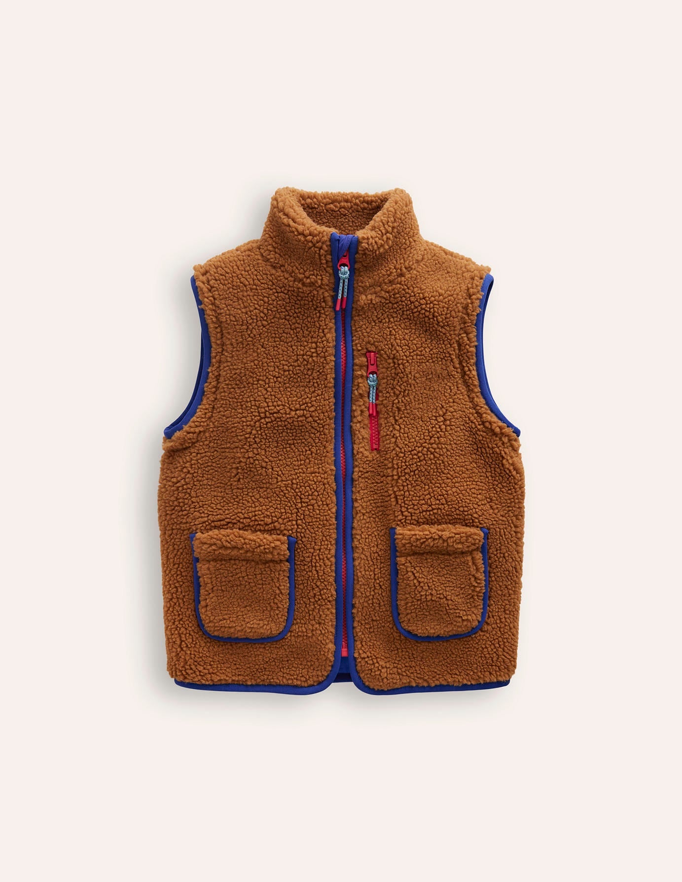 2-in-1 Borg Jacket-Butterscotch Brown Borg