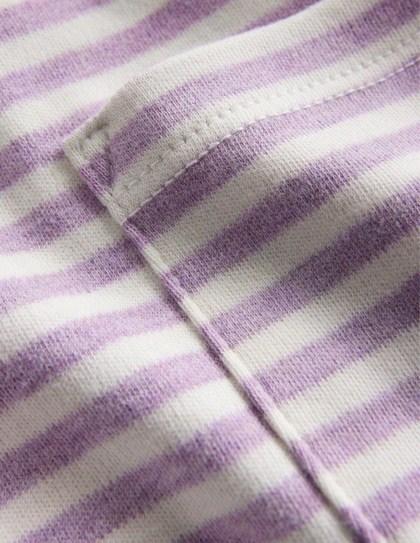 Cosy Brushed Top-Soft Lilac/Ivory