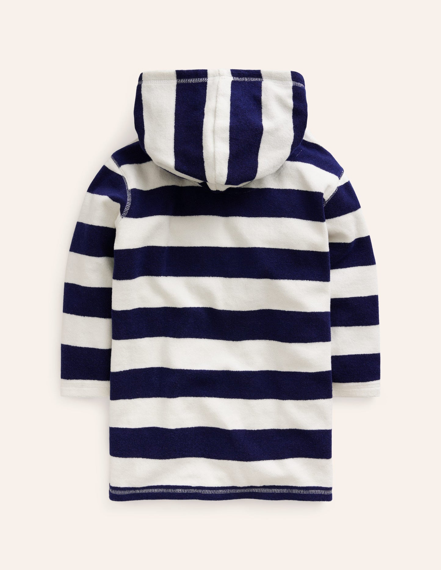 Appliqué Towelling Throw-on-College Navy/Ivory Turtle