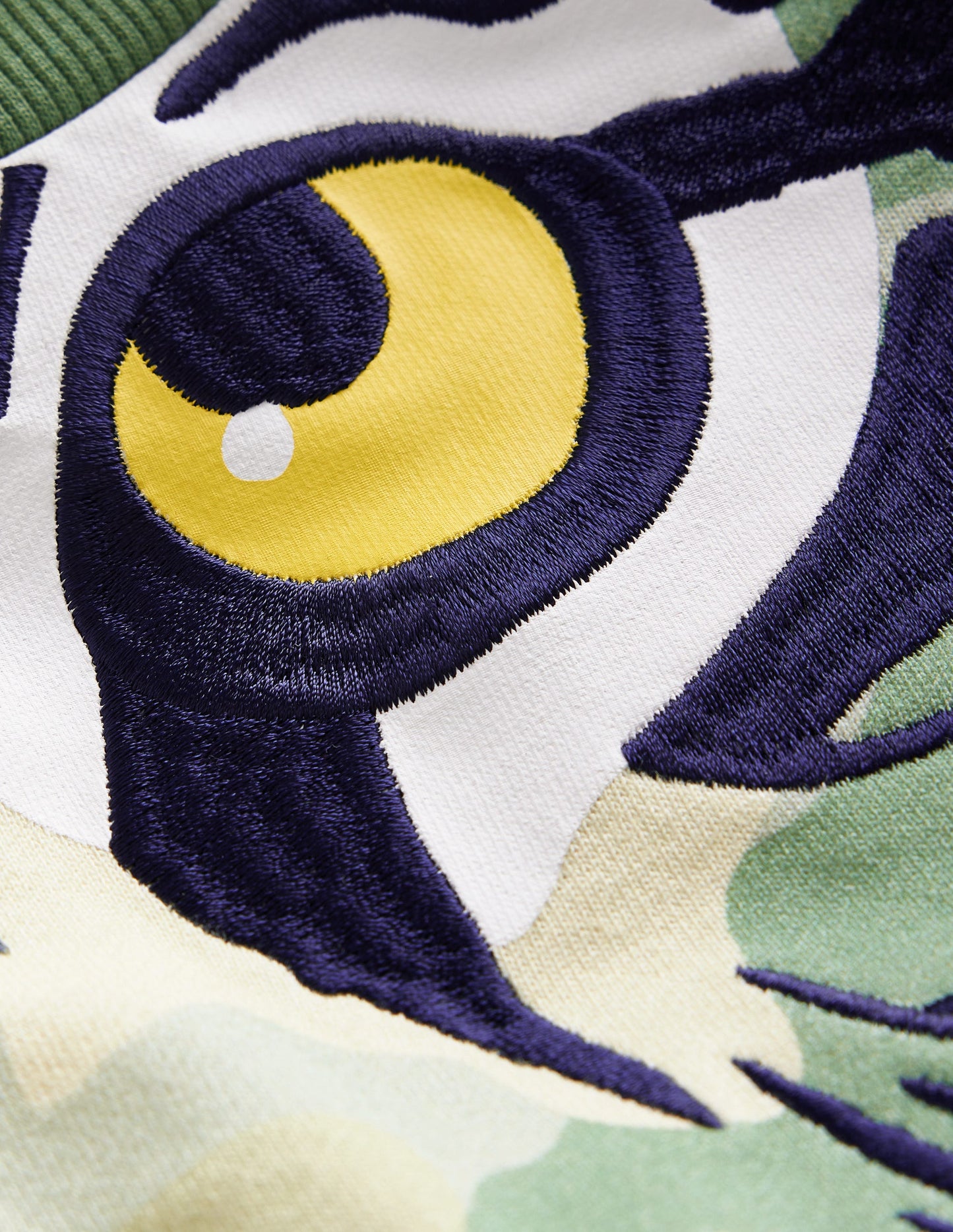 Camo Tiger Sweatshirt-Tonal Green Camo Tiger