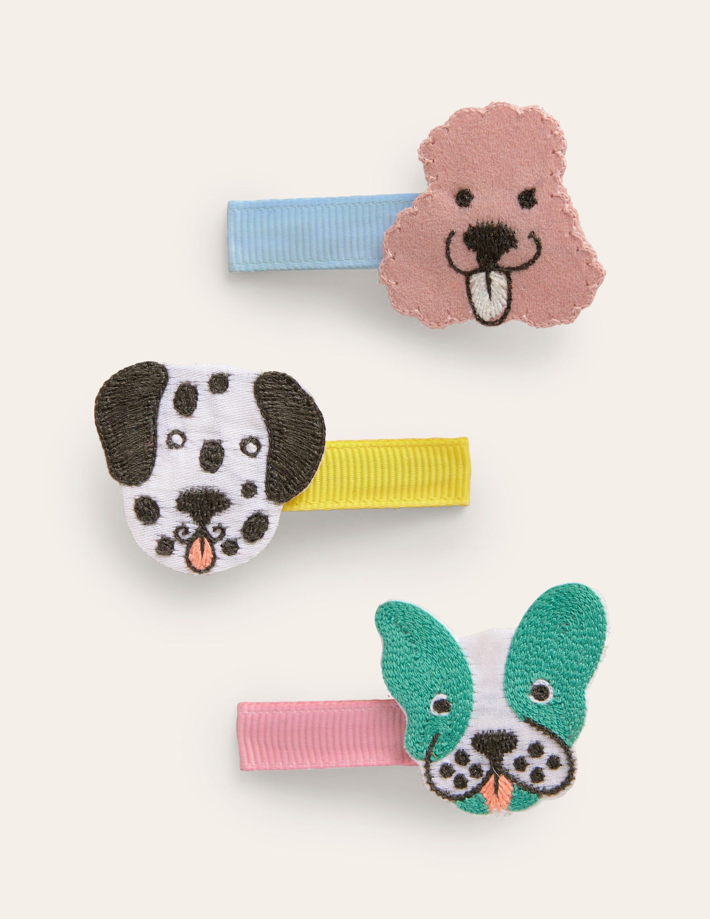 3 Pack Hair Clips-Dogs