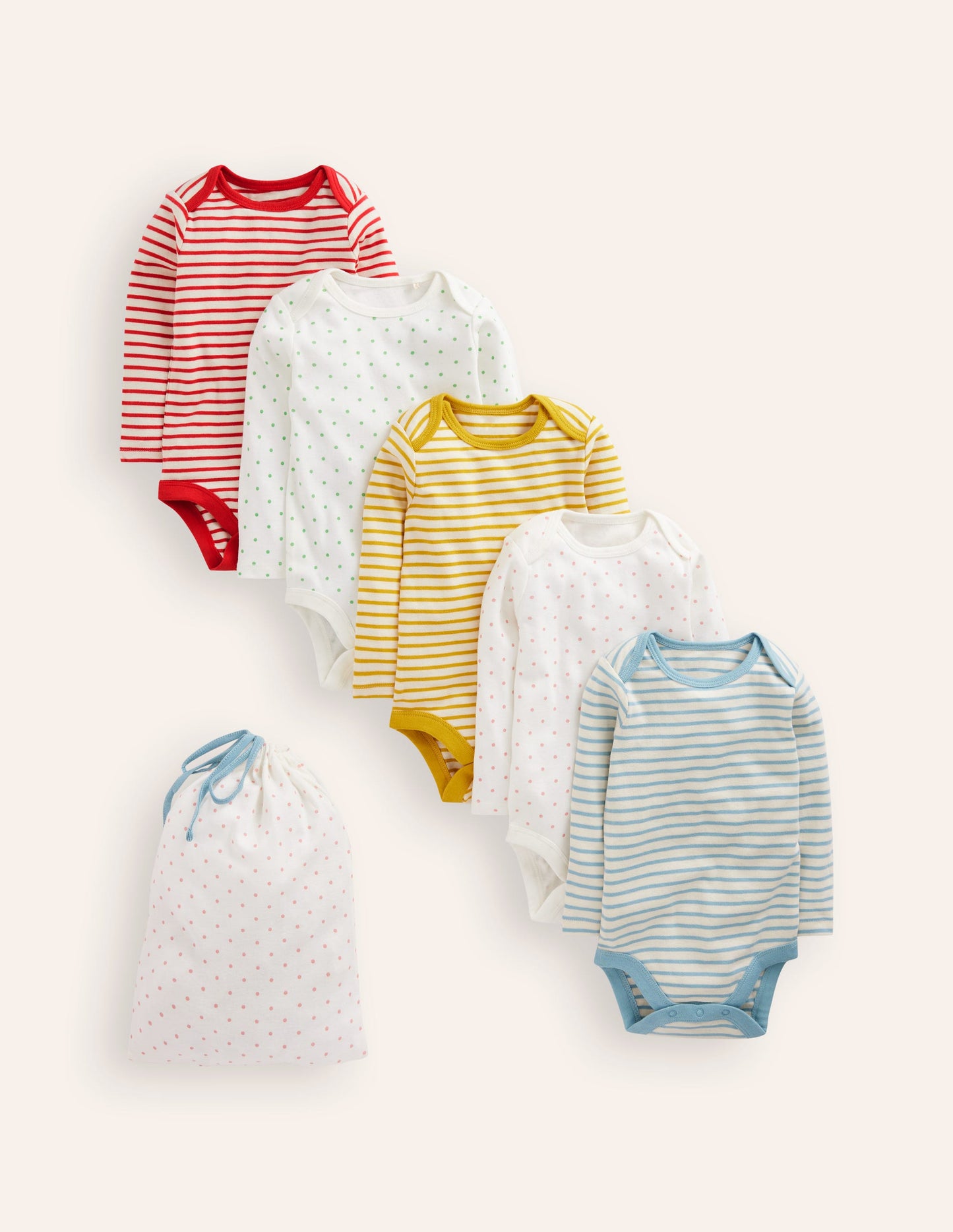 5-pack Bodies-Rainbow Stripes