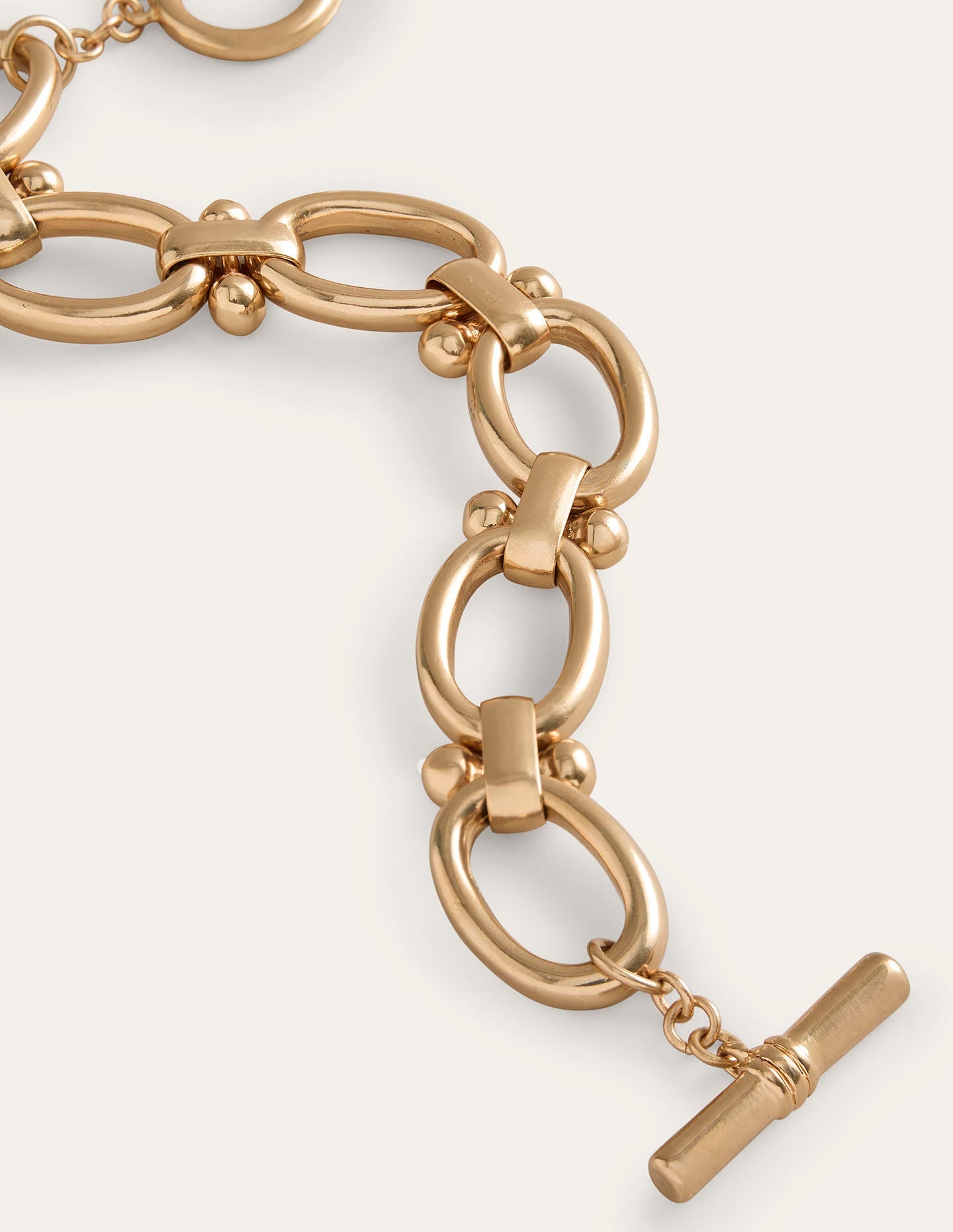Chunky Oval Chain Bracelet-Gold