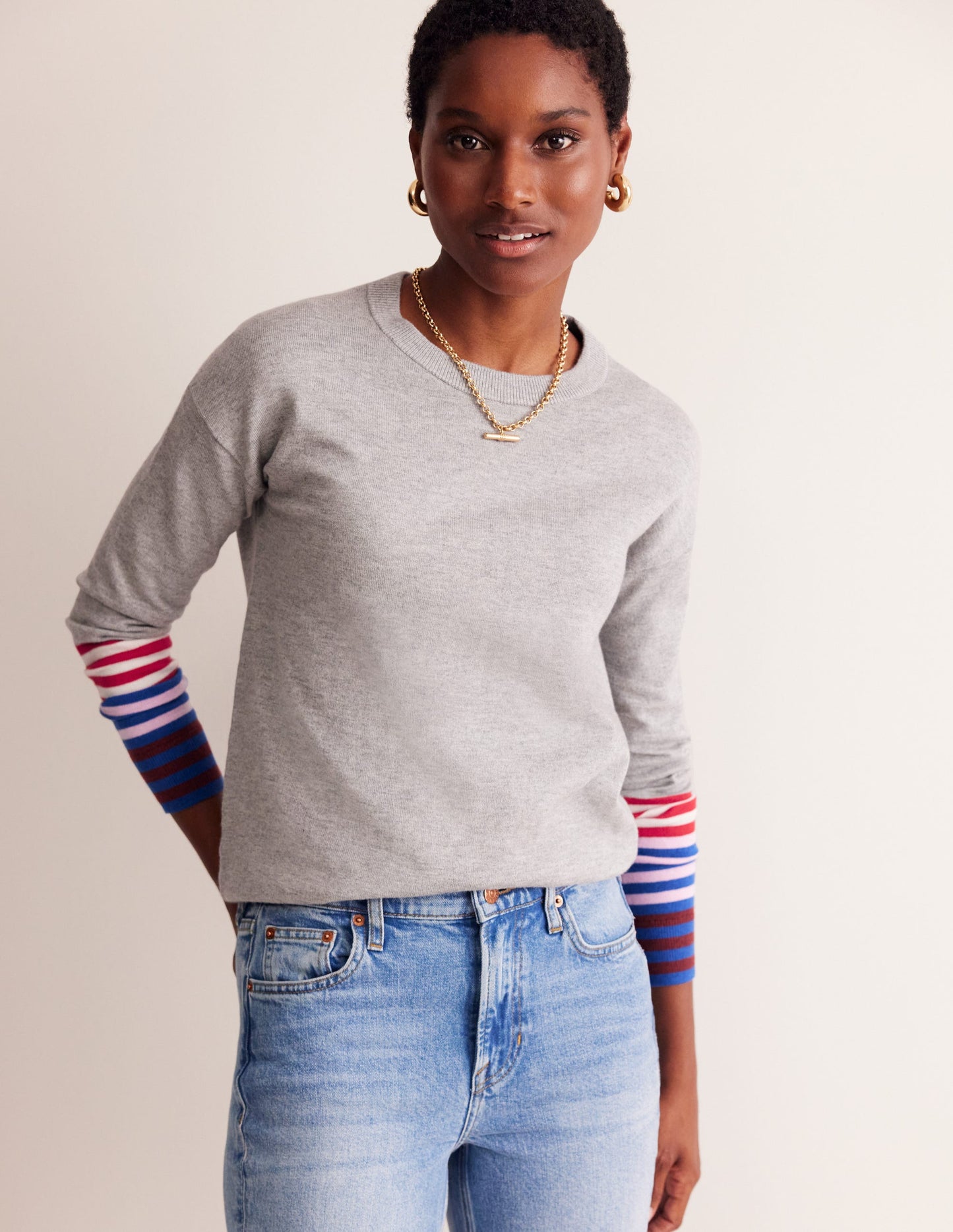Annie Jumper-Grey Melange