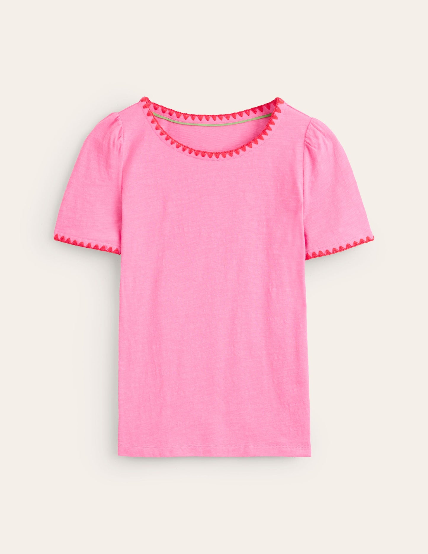 Ali Crochet T-shirt-Sangria Sunset