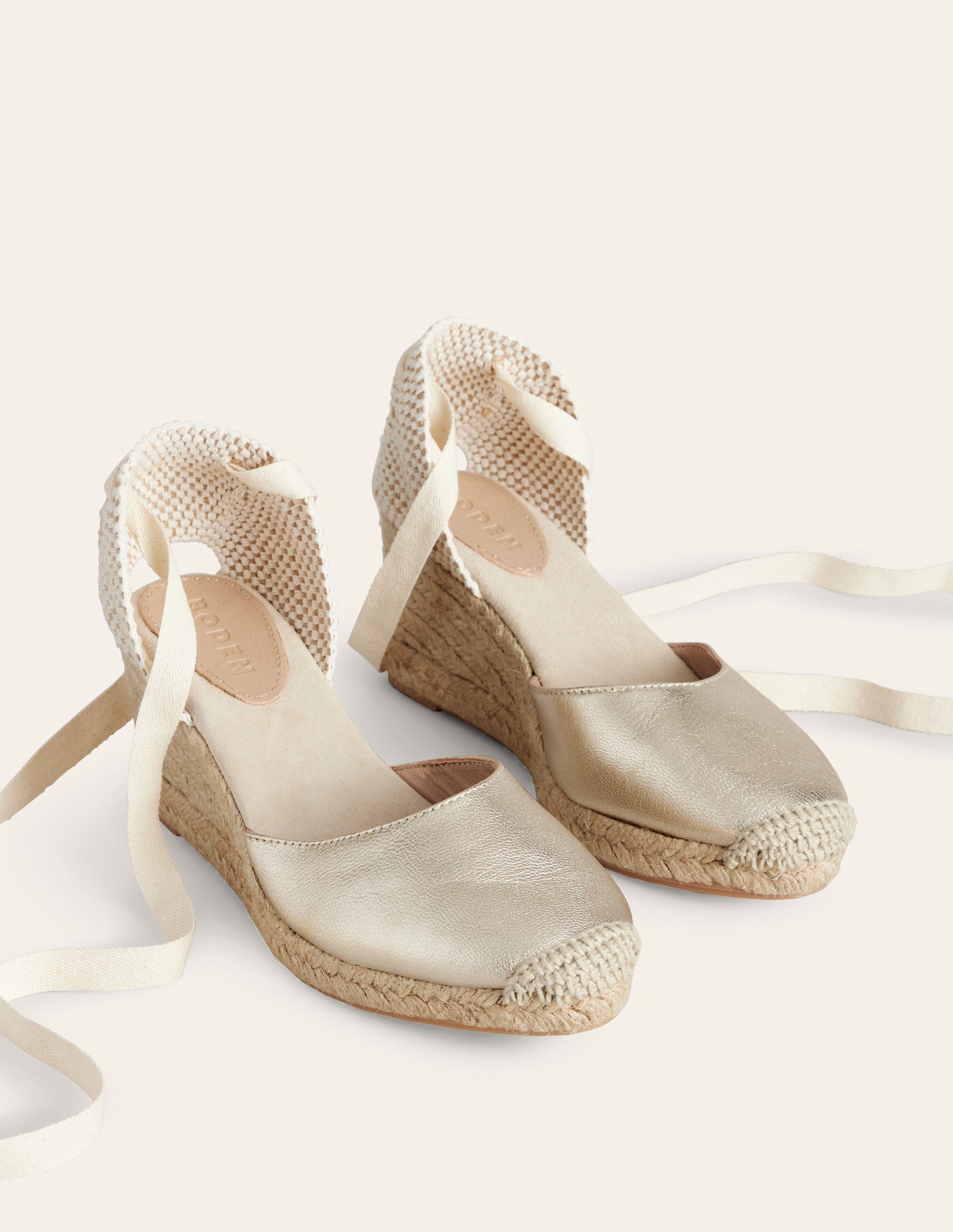 Cassie Espadrille Wedge-Gold-3