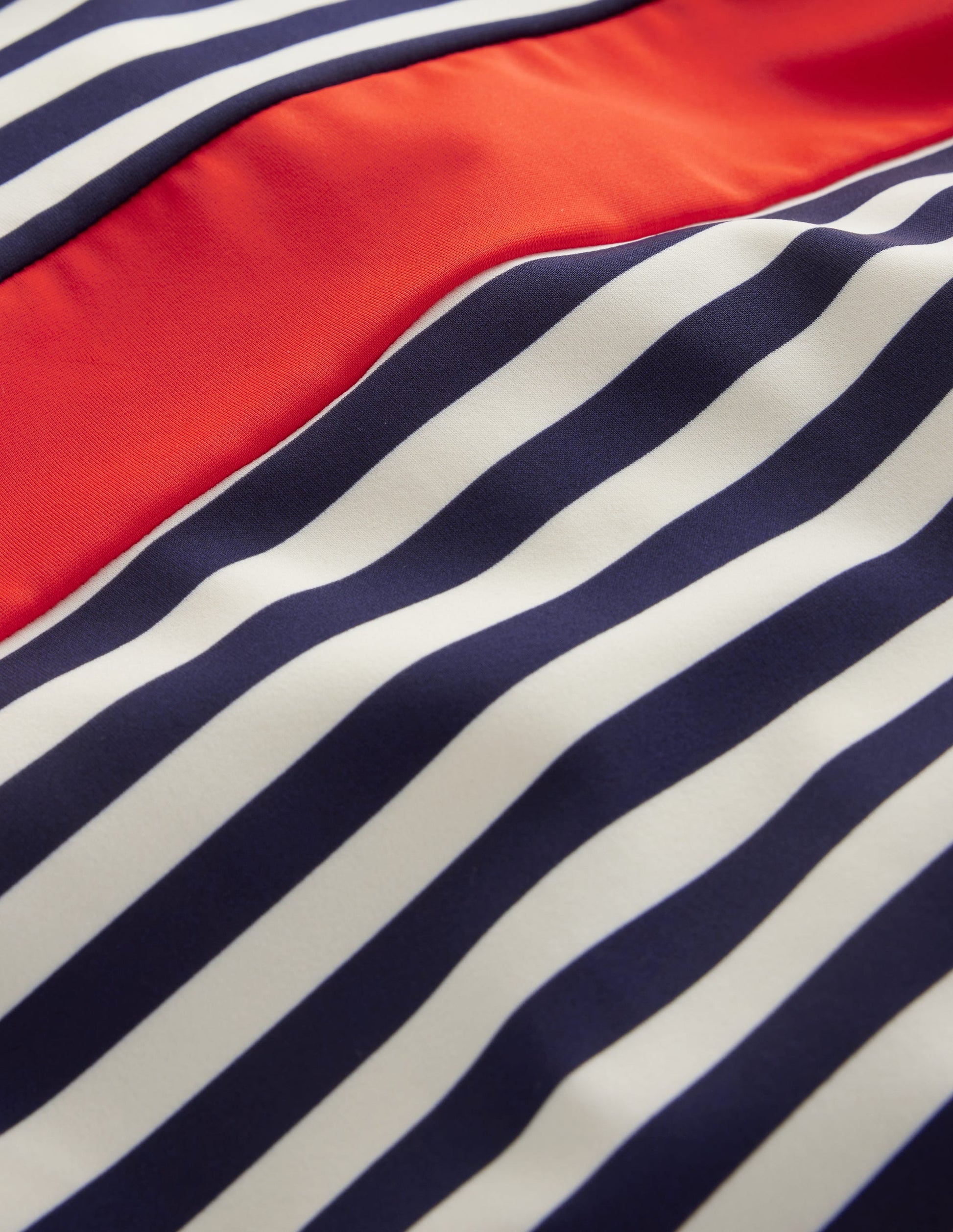 Santorini Halterneck Swimsuit-Red, Navy Stripe-6