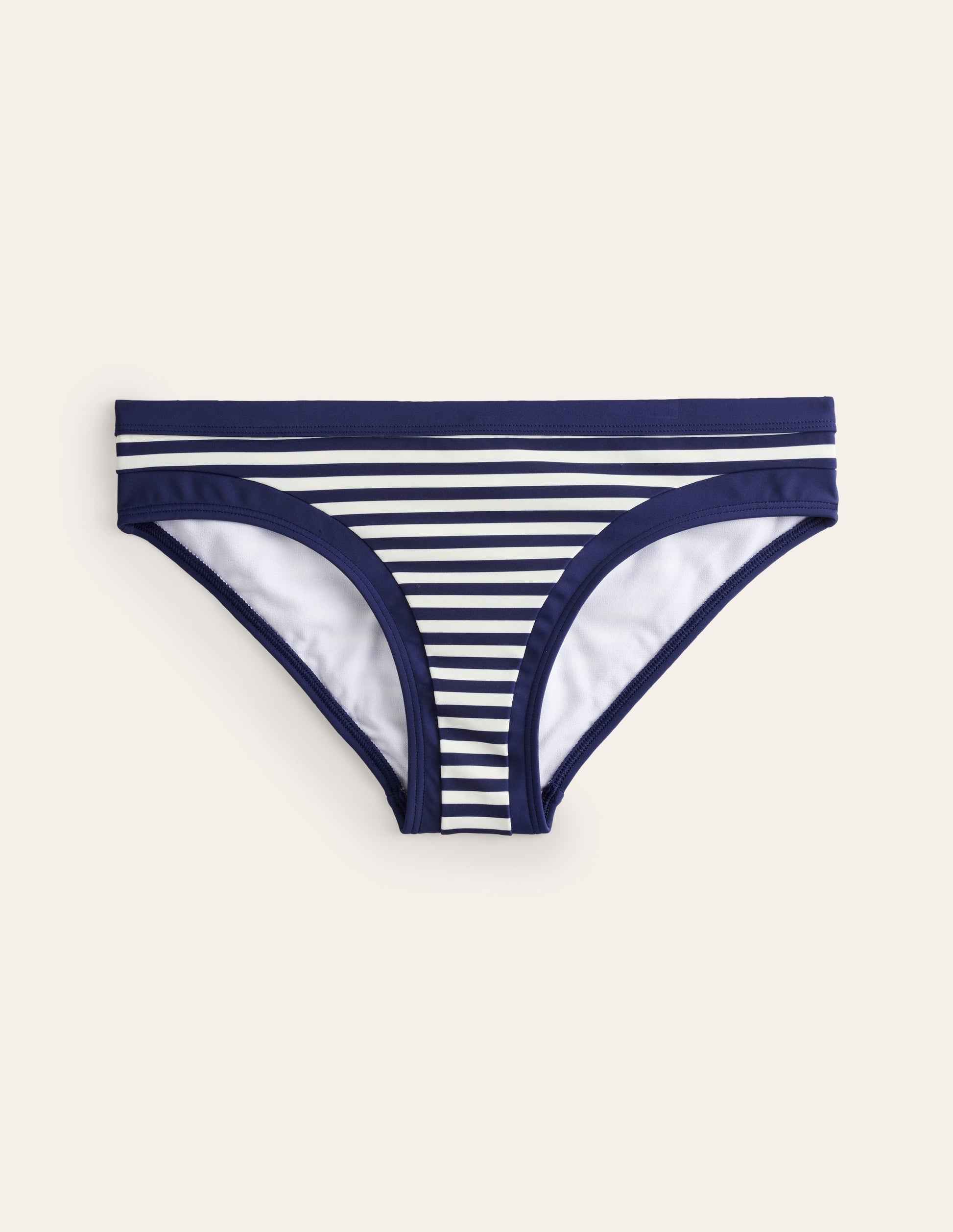 Santorini Bikini Bottoms-Navy/ Ivory Stripe-5