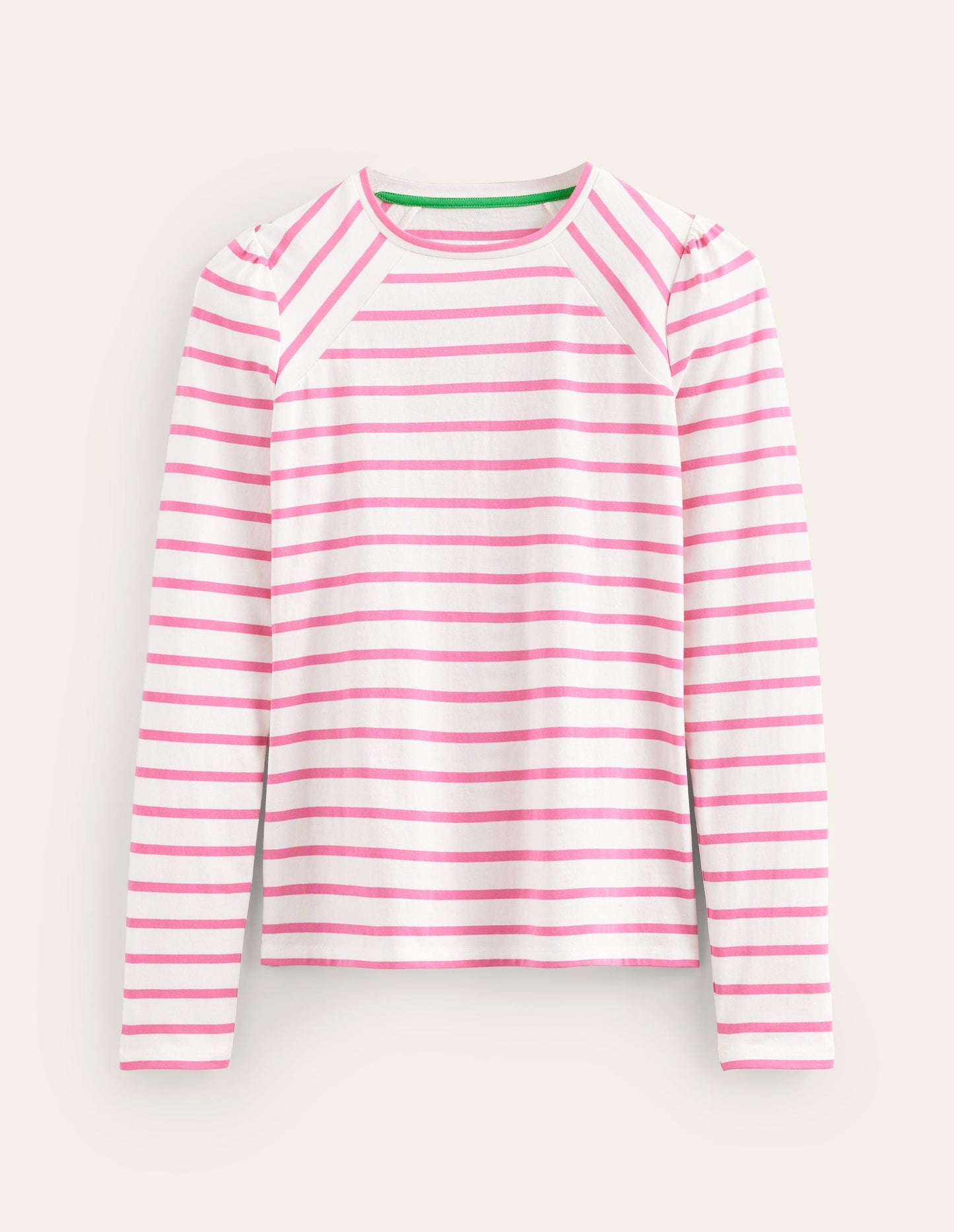 Arabella Stripe T-Shirt-Sangria Sunset