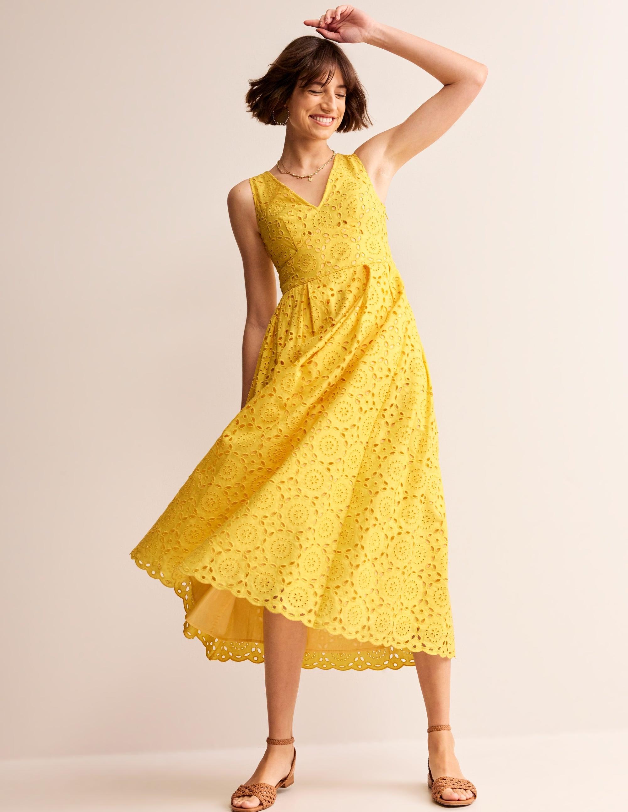 Yellow Jersey Marten Midi Dress