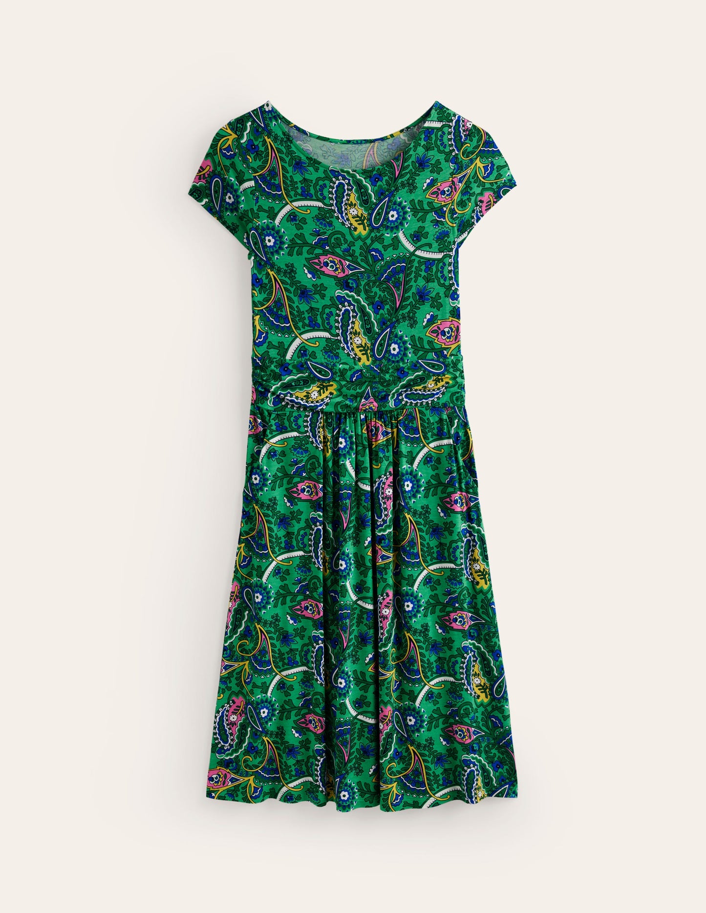 Amelie Jersey Dress-Ming Green, Fantastical