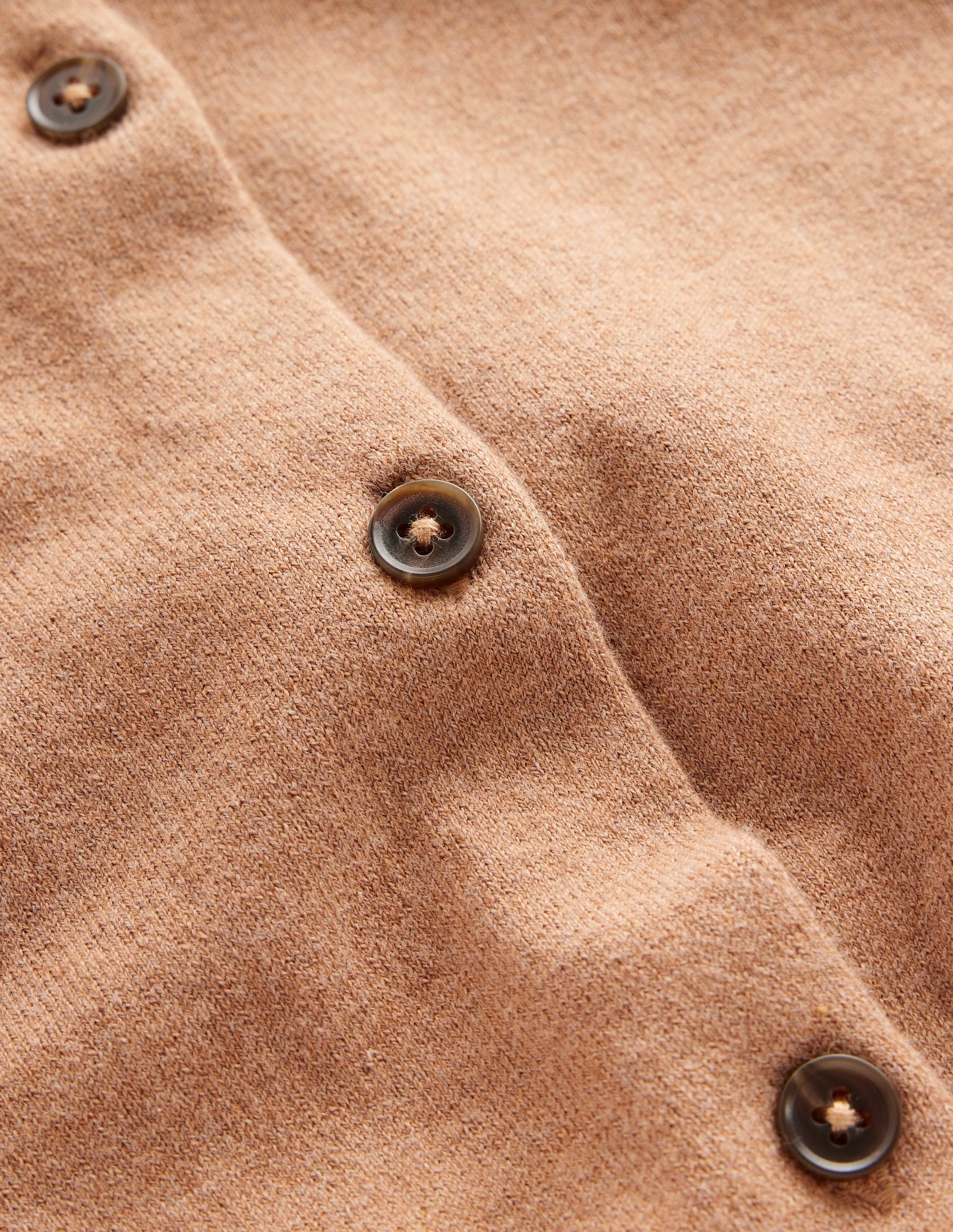 Catriona Cotton Cardigan-Camel Melange