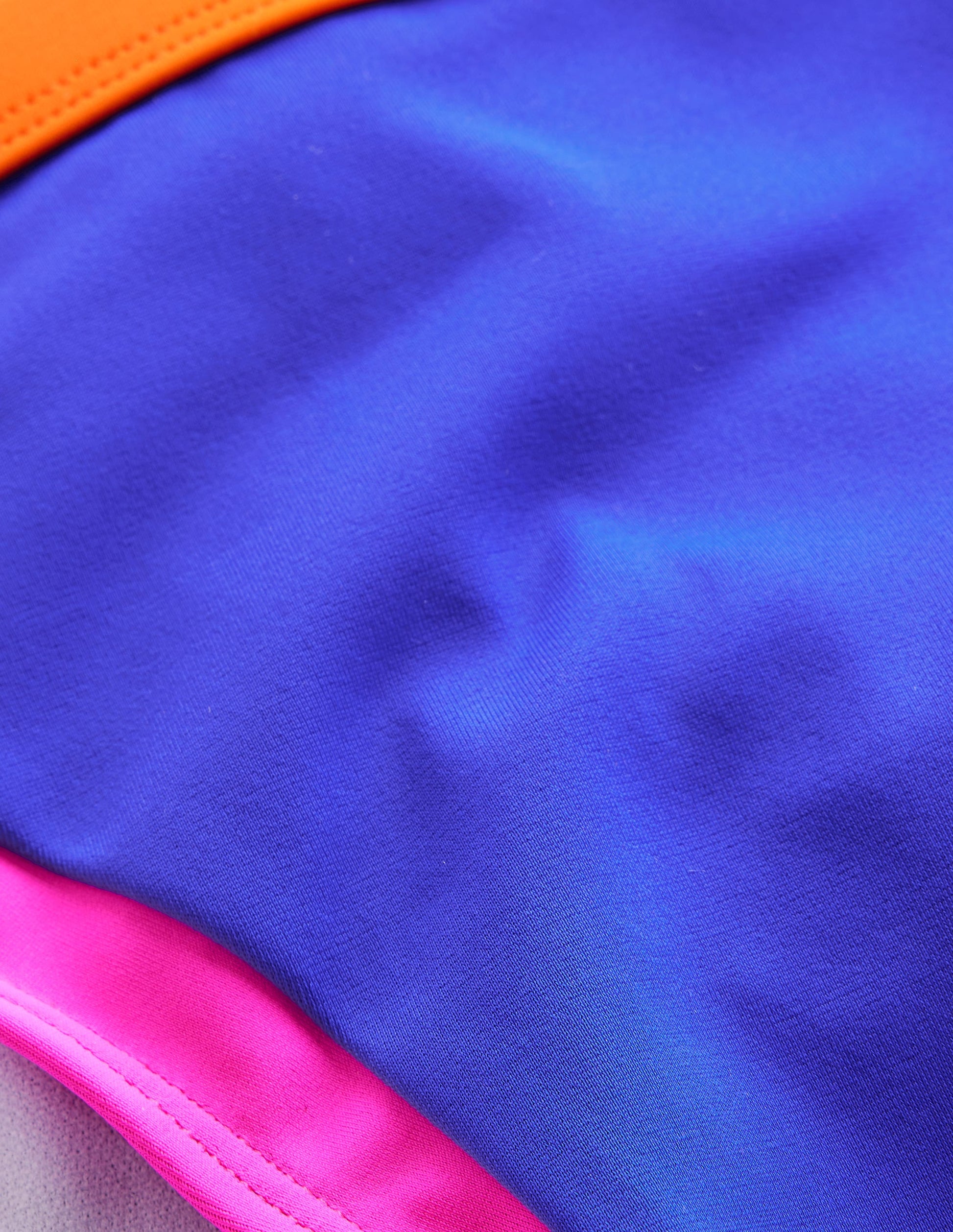 Santorini Bikini Bottoms-Blue/Pink Colourblock-6