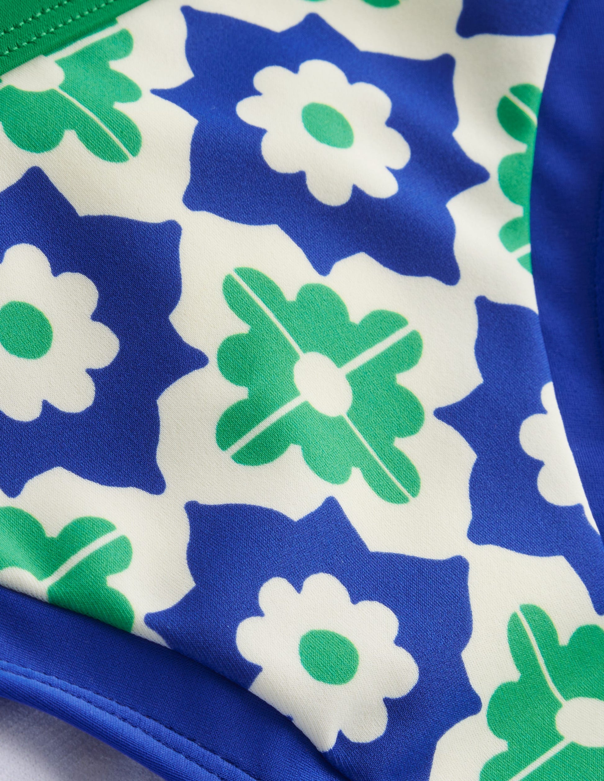 Santorini Bikini Bottoms-Surf The Web, Geometric Stamp-6