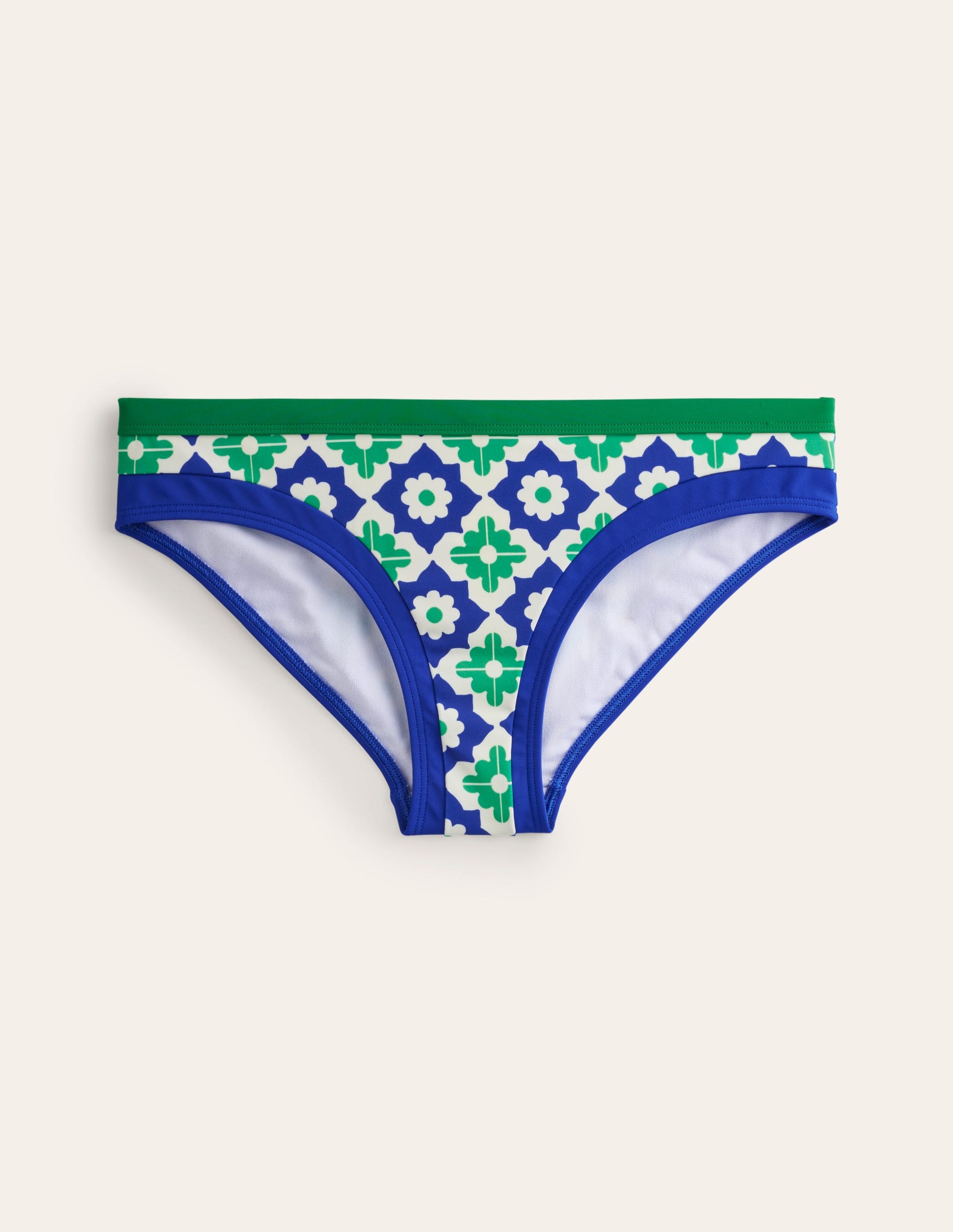 Santorini Bikini Bottoms-Surf The Web, Geometric Stamp-5