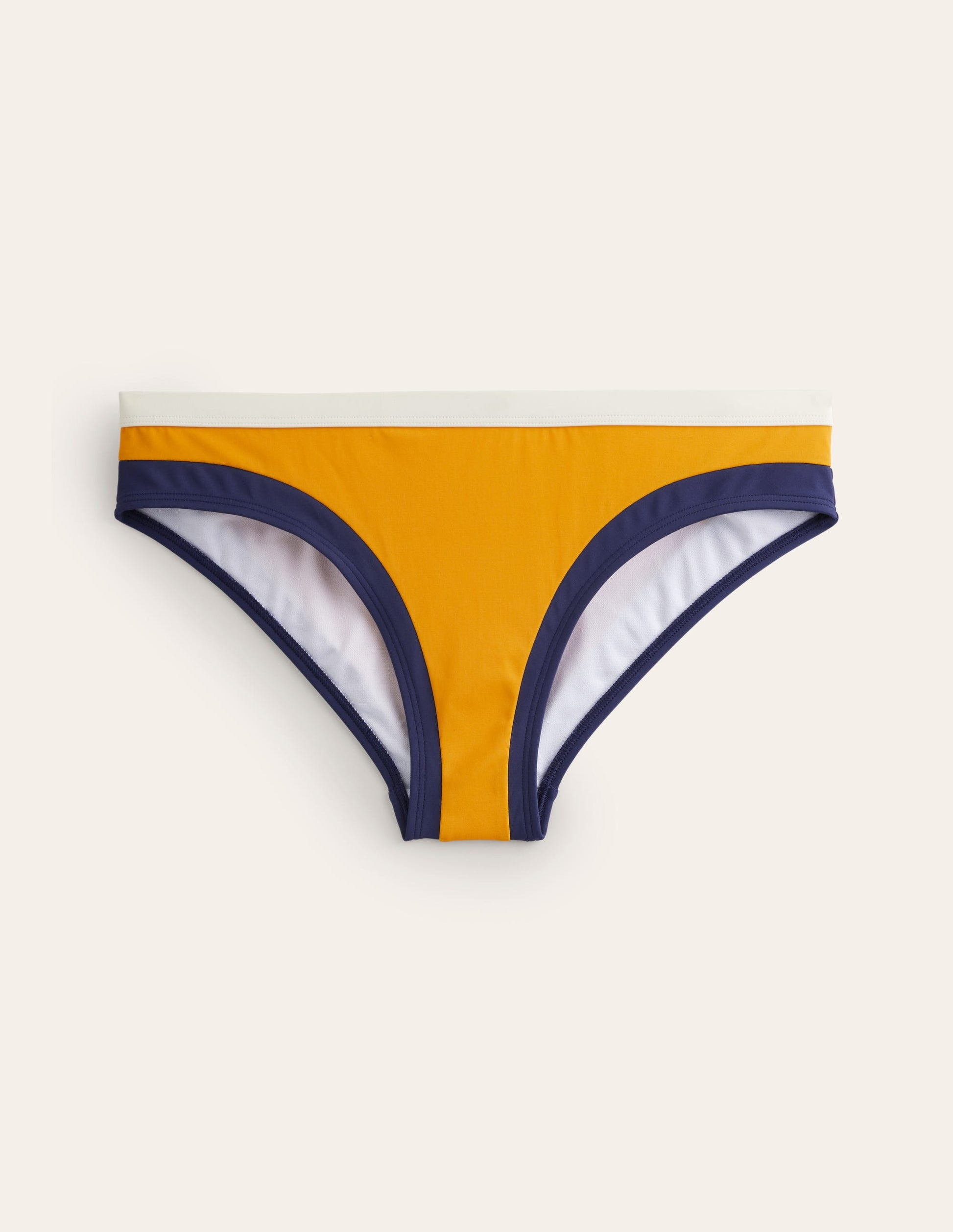Santorini Bikini Bottoms-Saffron Yellow Colourblock-5