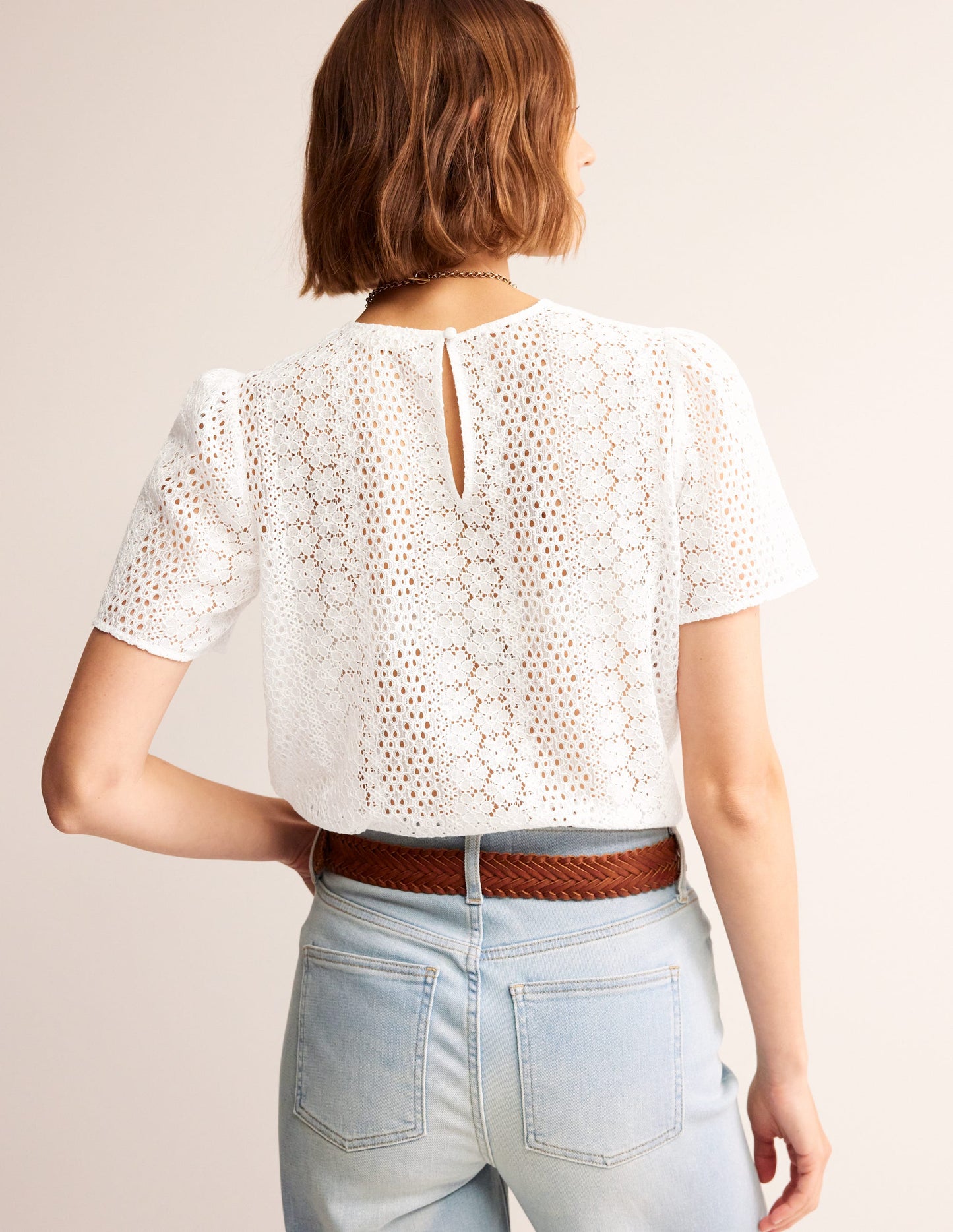 Lace T-Shirt-Ivory
