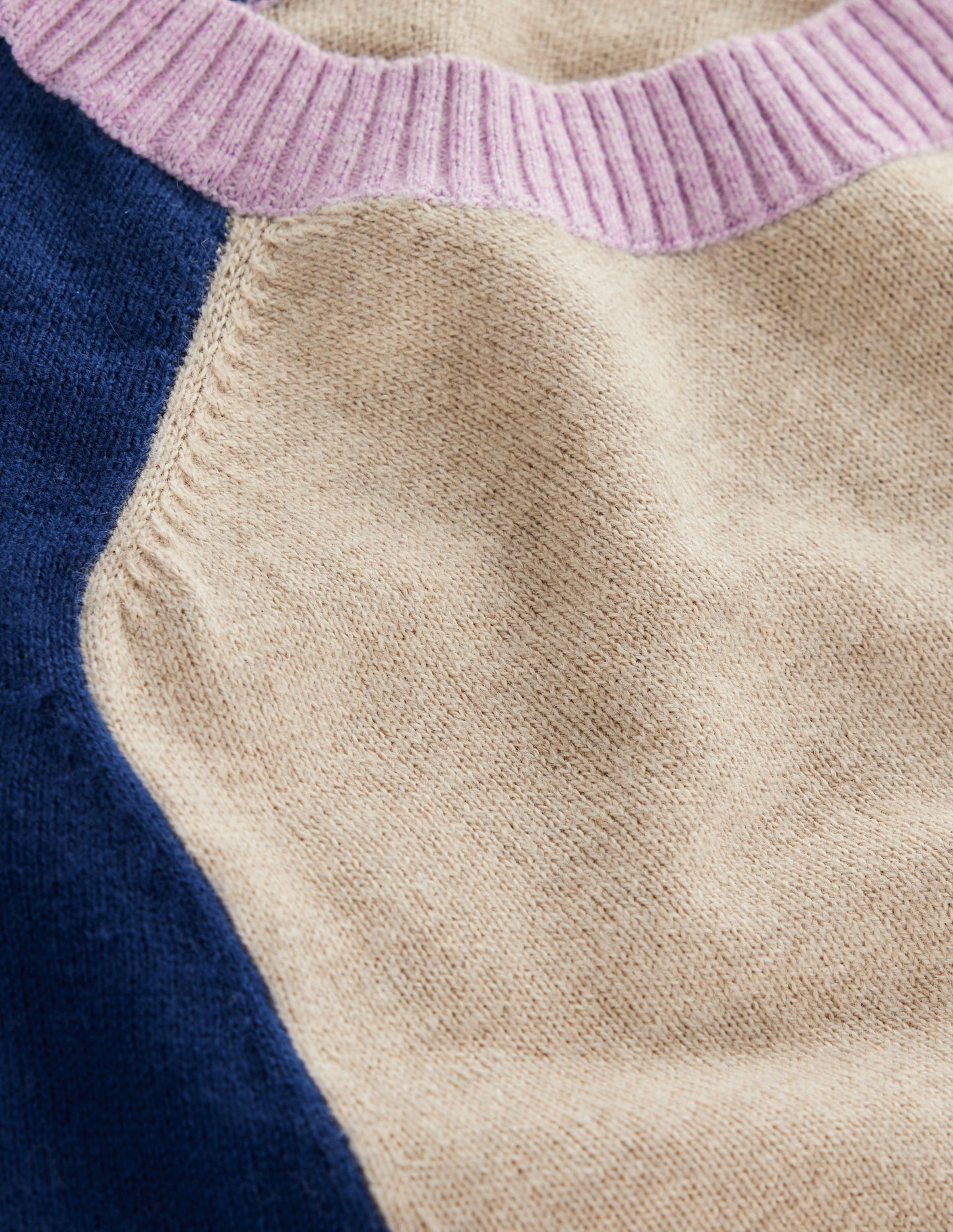 Meg Raglan Sleeve Jumper-Chinchilla Melange,Colourblock