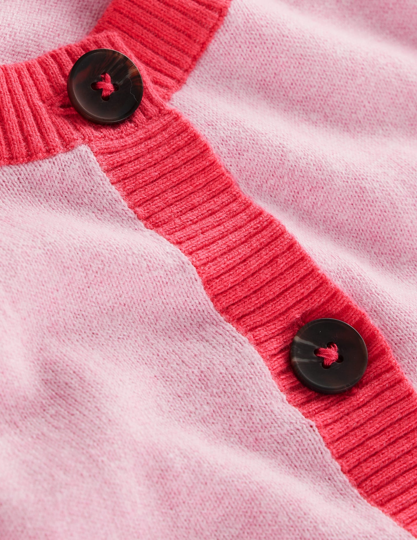 Meg Raglan Sleeve Cardigan-Soft Pink, Colourblock