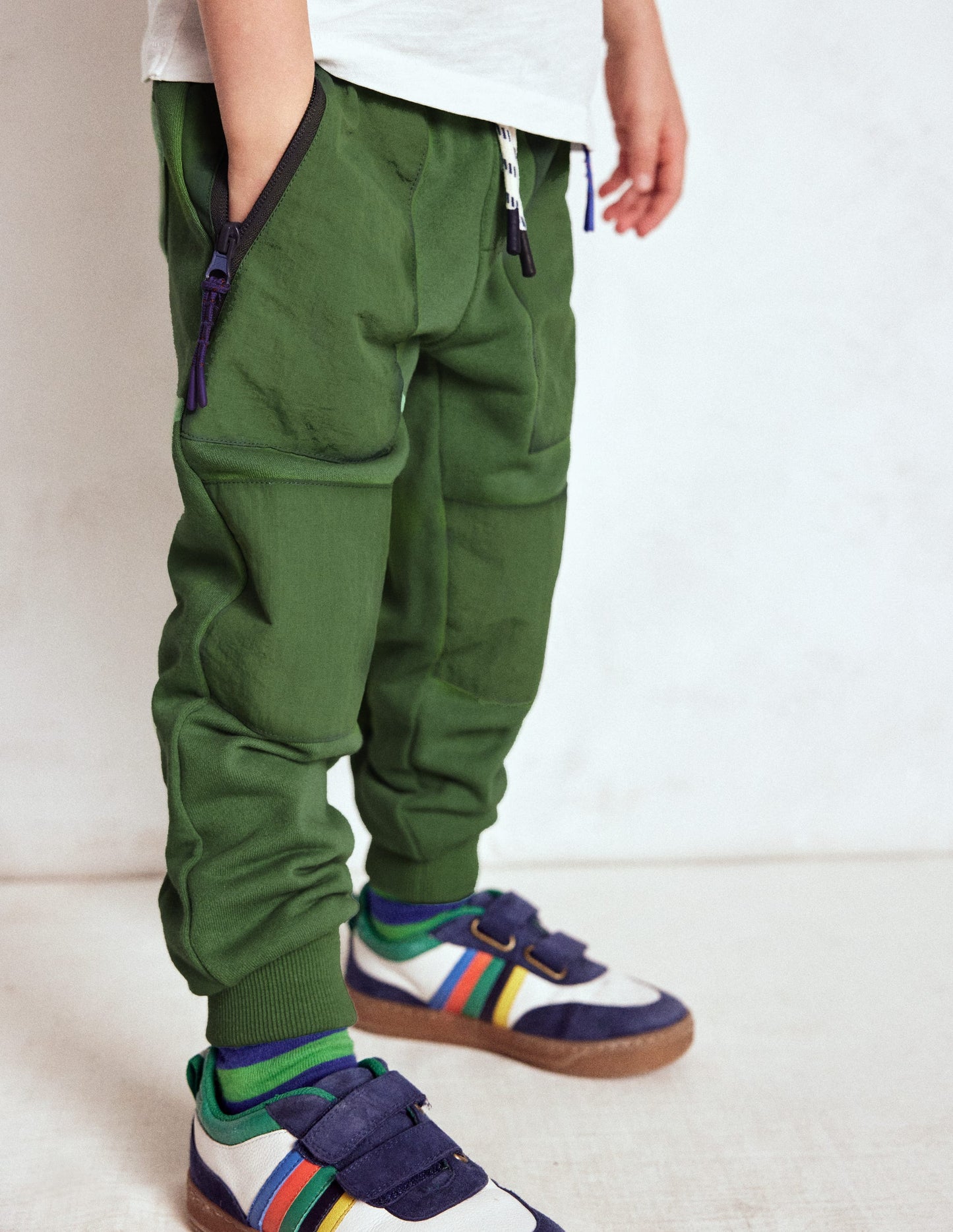 Warrior Knee Joggers-Newt Green