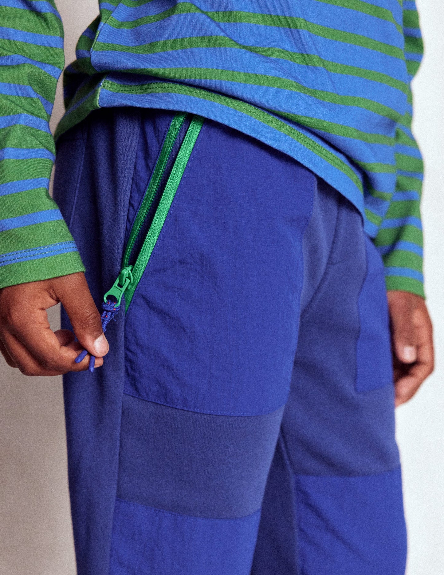 Warrior Knee Joggers-Medieval Blue