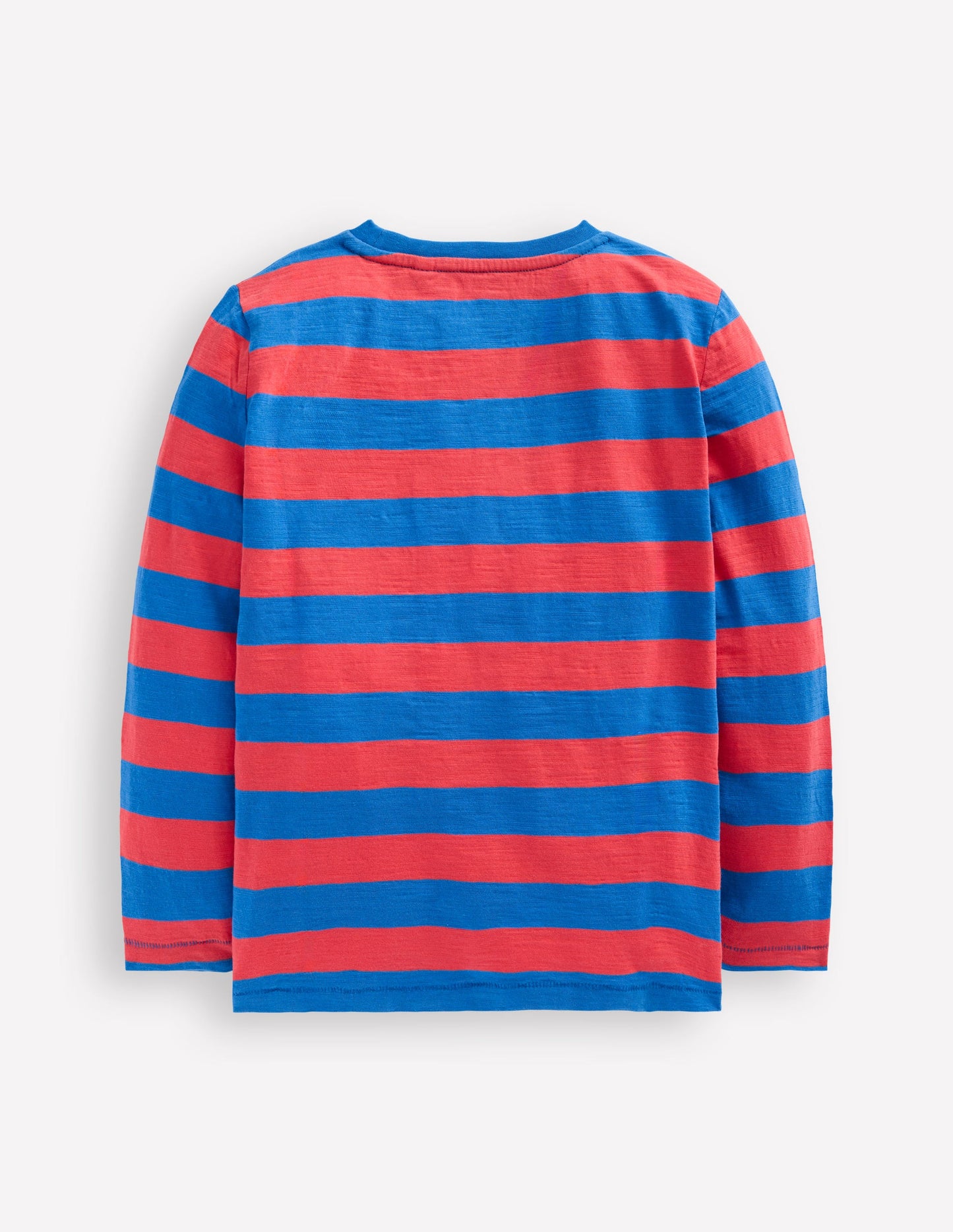 Everyday Long Sleeve T-Shirt-Kingfisher Blue/ Jam Red