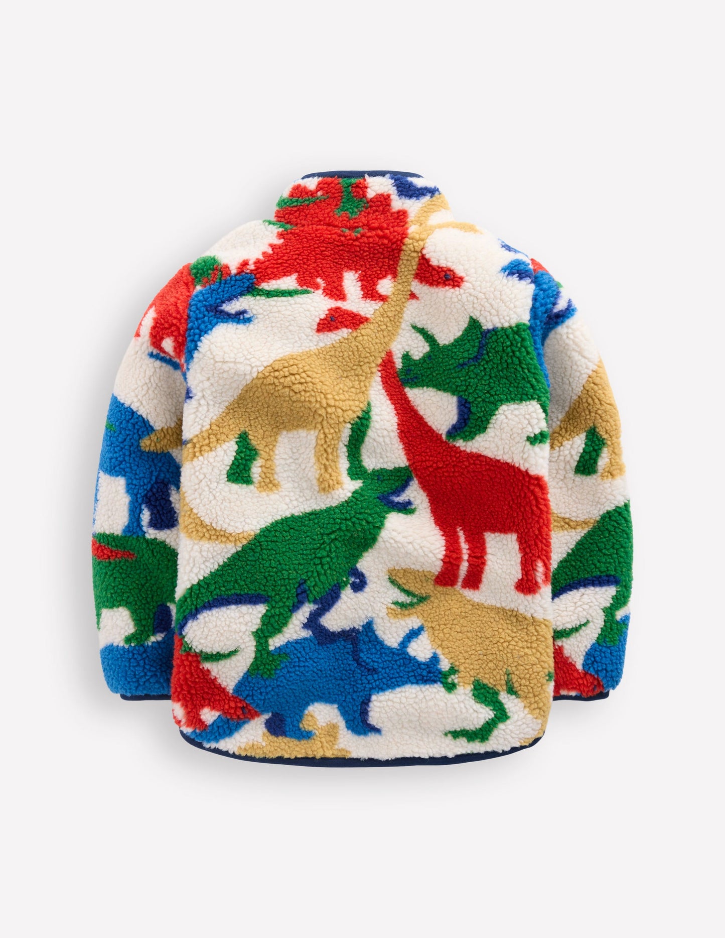 Cosy Borg Jacket-Multi Dinos