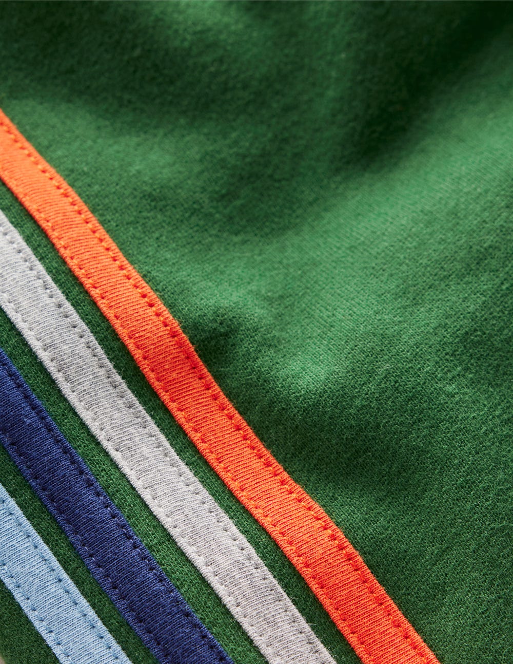 Rainbow Stripe Joggers-Pine Green
