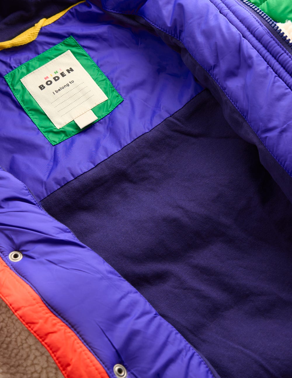 Quilted Borg Jacket-Natural Borg