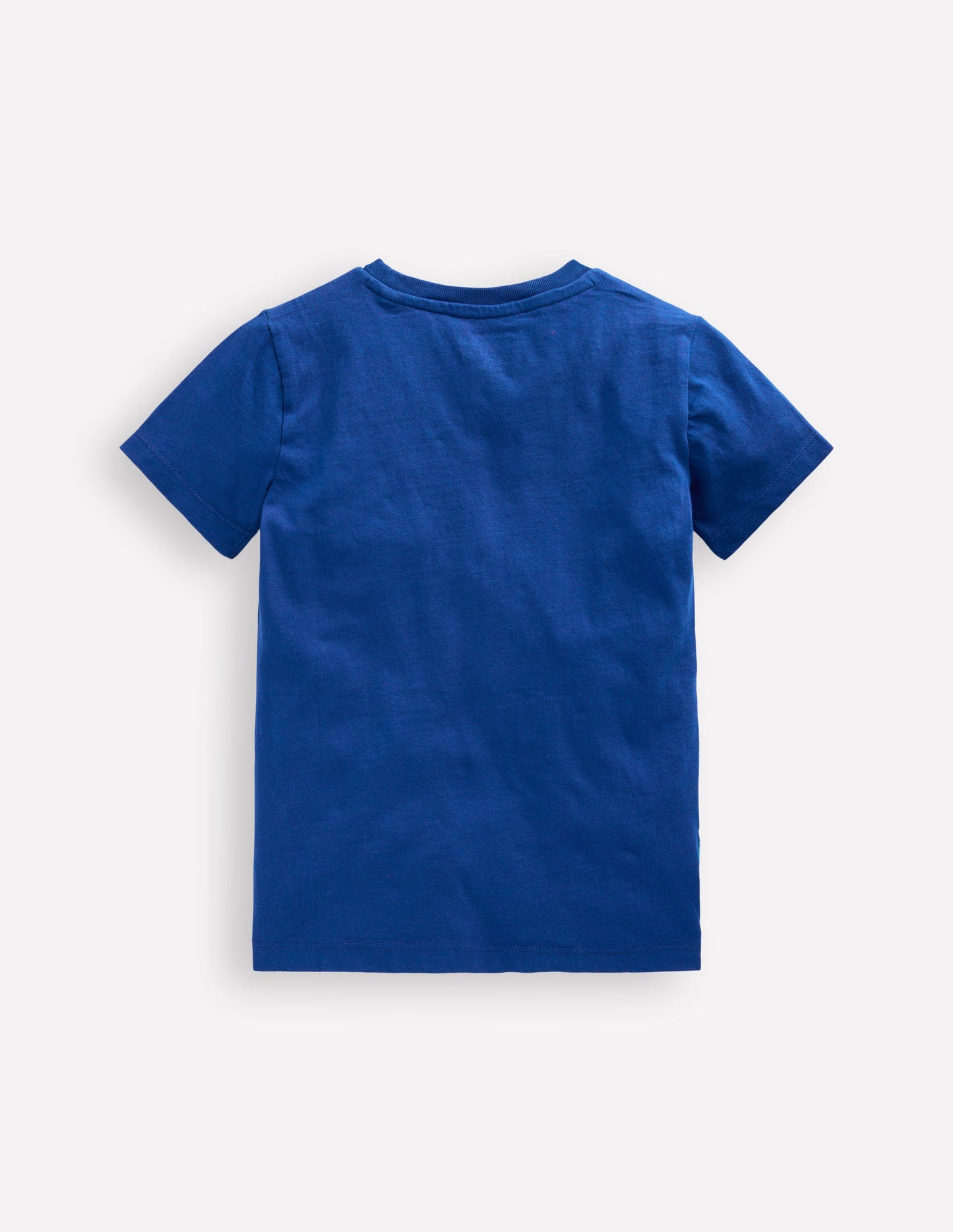 Short Sleeve Appliqué T-shirt-Dino Space