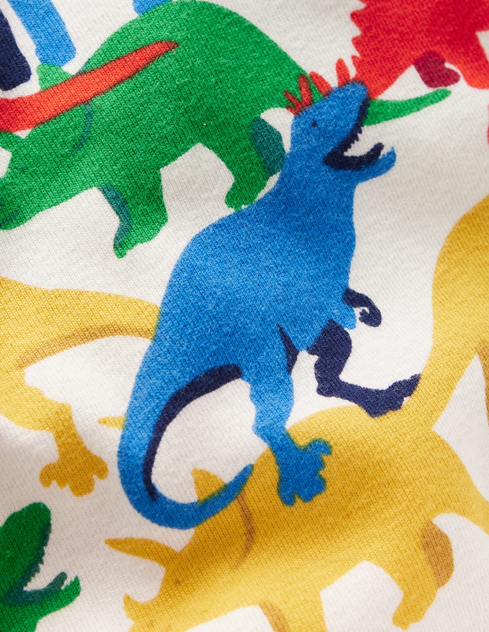 Snug Short John Pyjamas-Multi Dinos