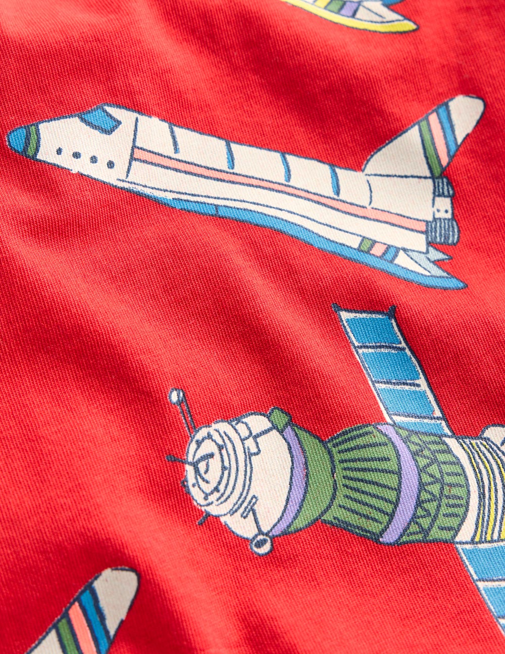 Glow-In-The-Dark T-shirt-Poppy Red Satellite