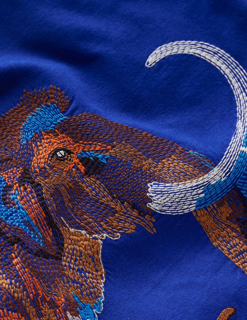 Longsleeve Superstitch T-shirt-Sapphire Blue Mammoth