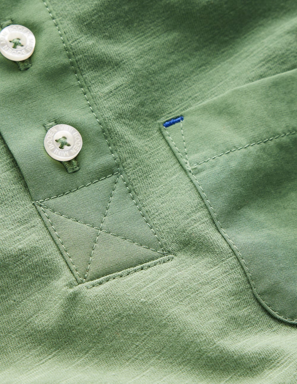Everyday Henley T-shirt-Newt Green