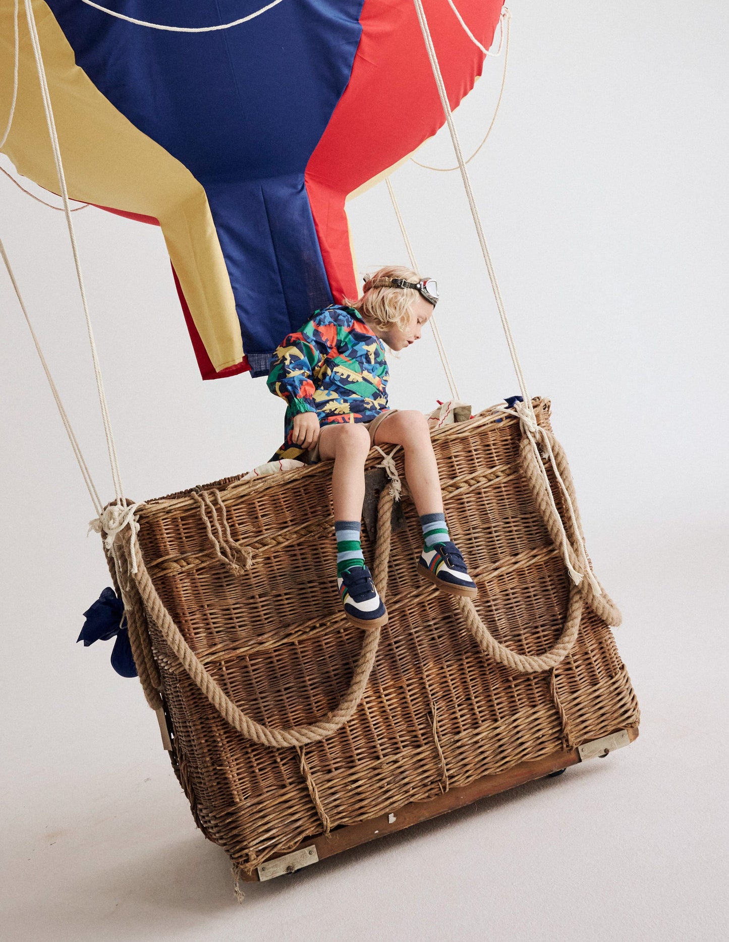 Waterproof Pop Over Jacket-College Navy Multi Dinos