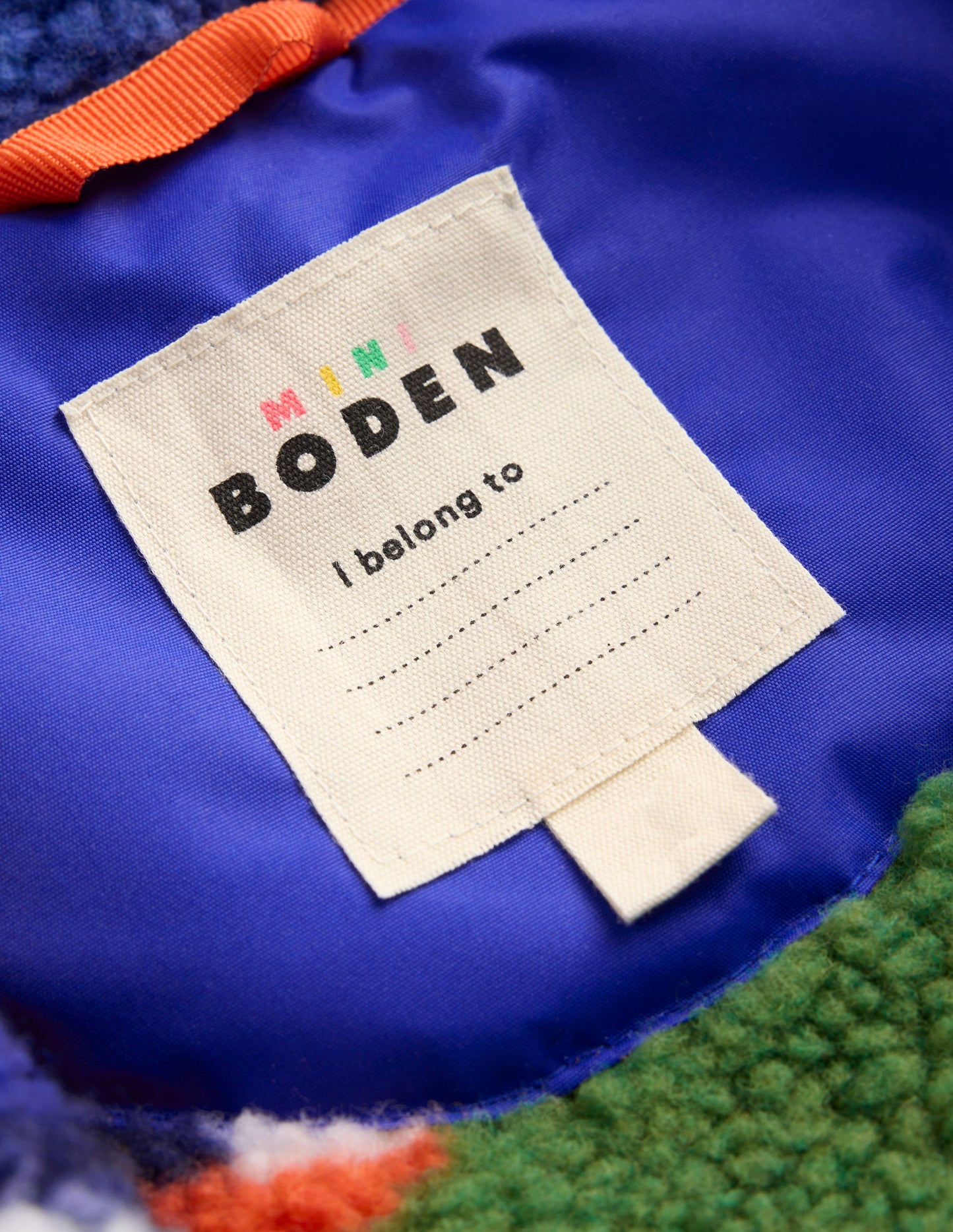 Borg Lined Anorak-Blue