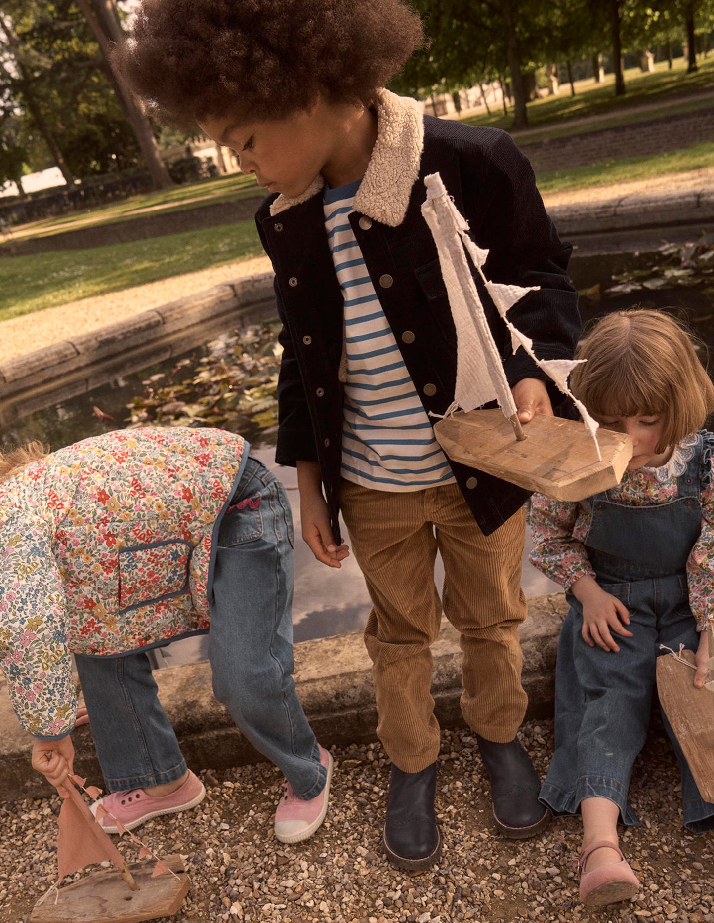 Everyday Straight Leg Trousers-Camel Cord
