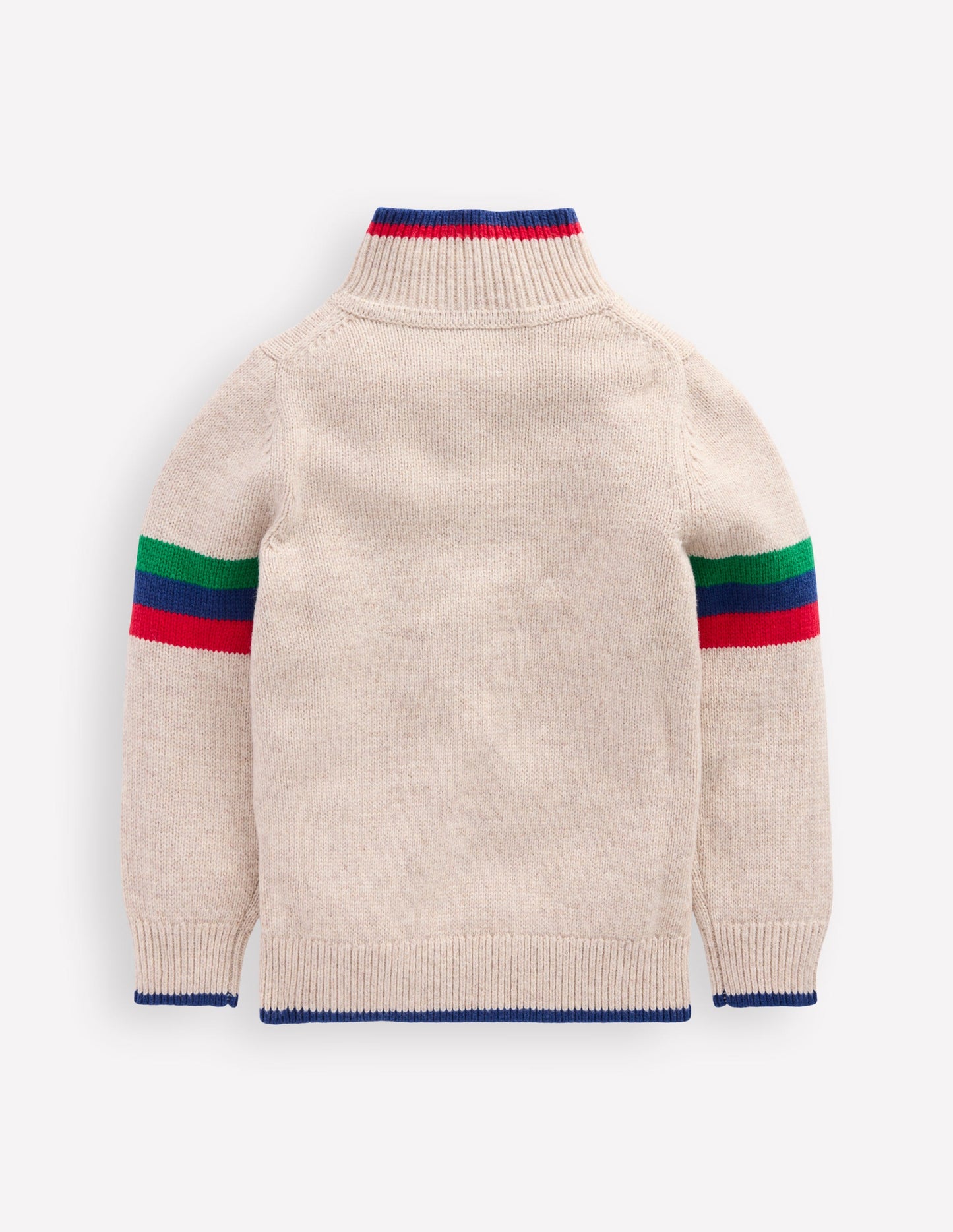 Heritage Half-Zip Jumper-Oatmeal Marl