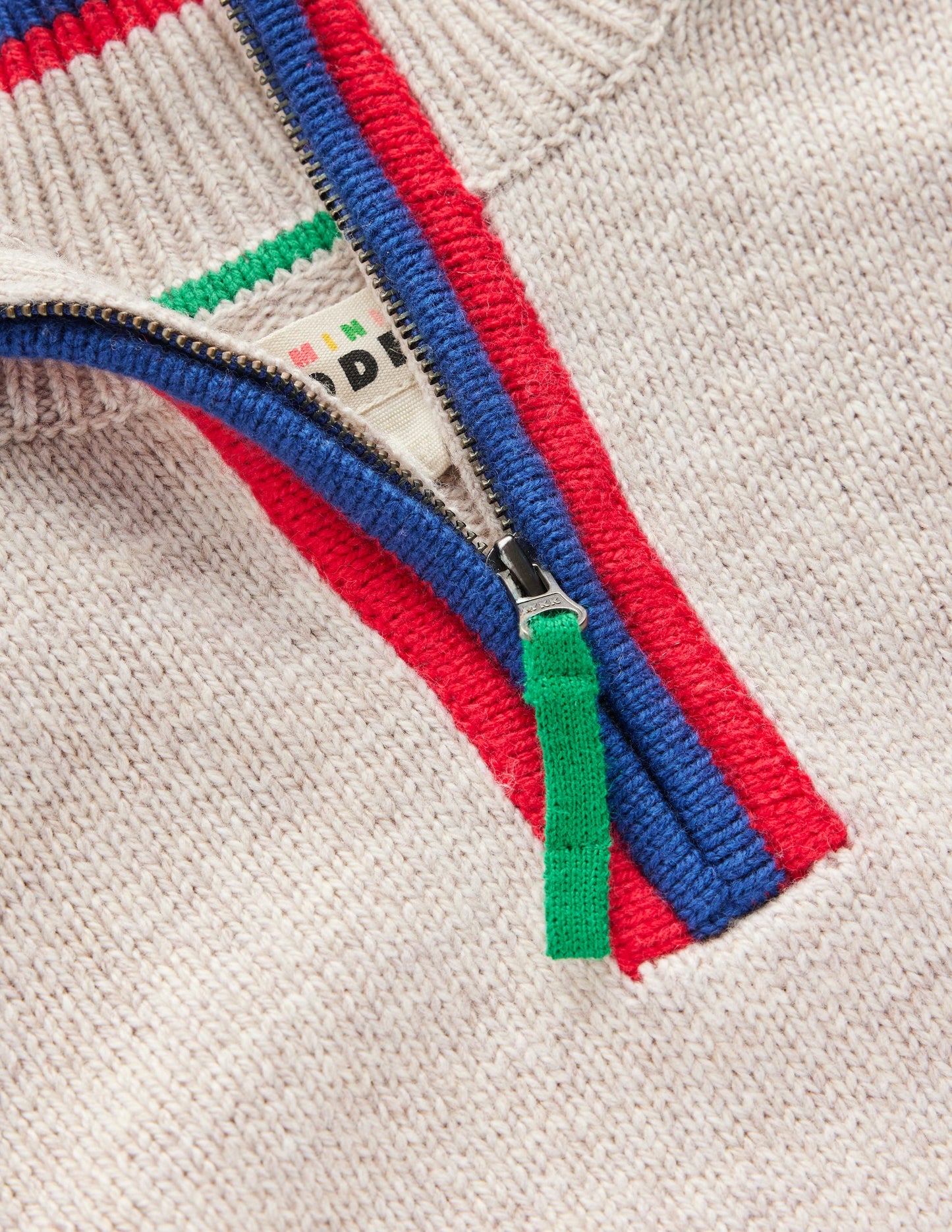 Heritage Half-Zip Jumper-Oatmeal Marl