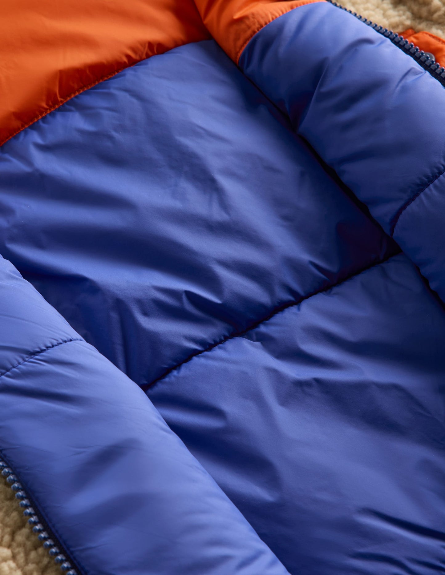 Reversible Cosy Borg Jacket-Mazarine Blue