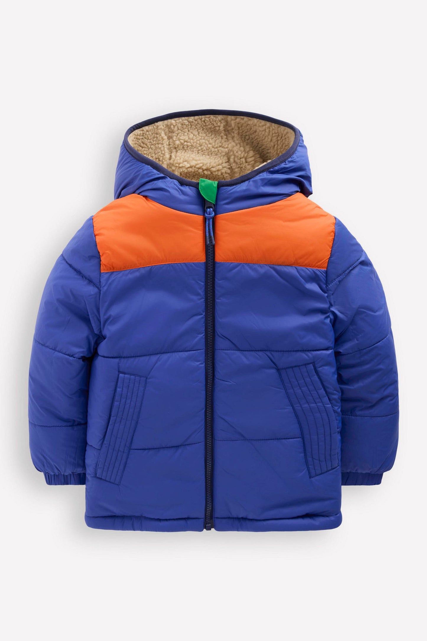 Reversible Cosy Borg Jacket-Mazarine Blue
