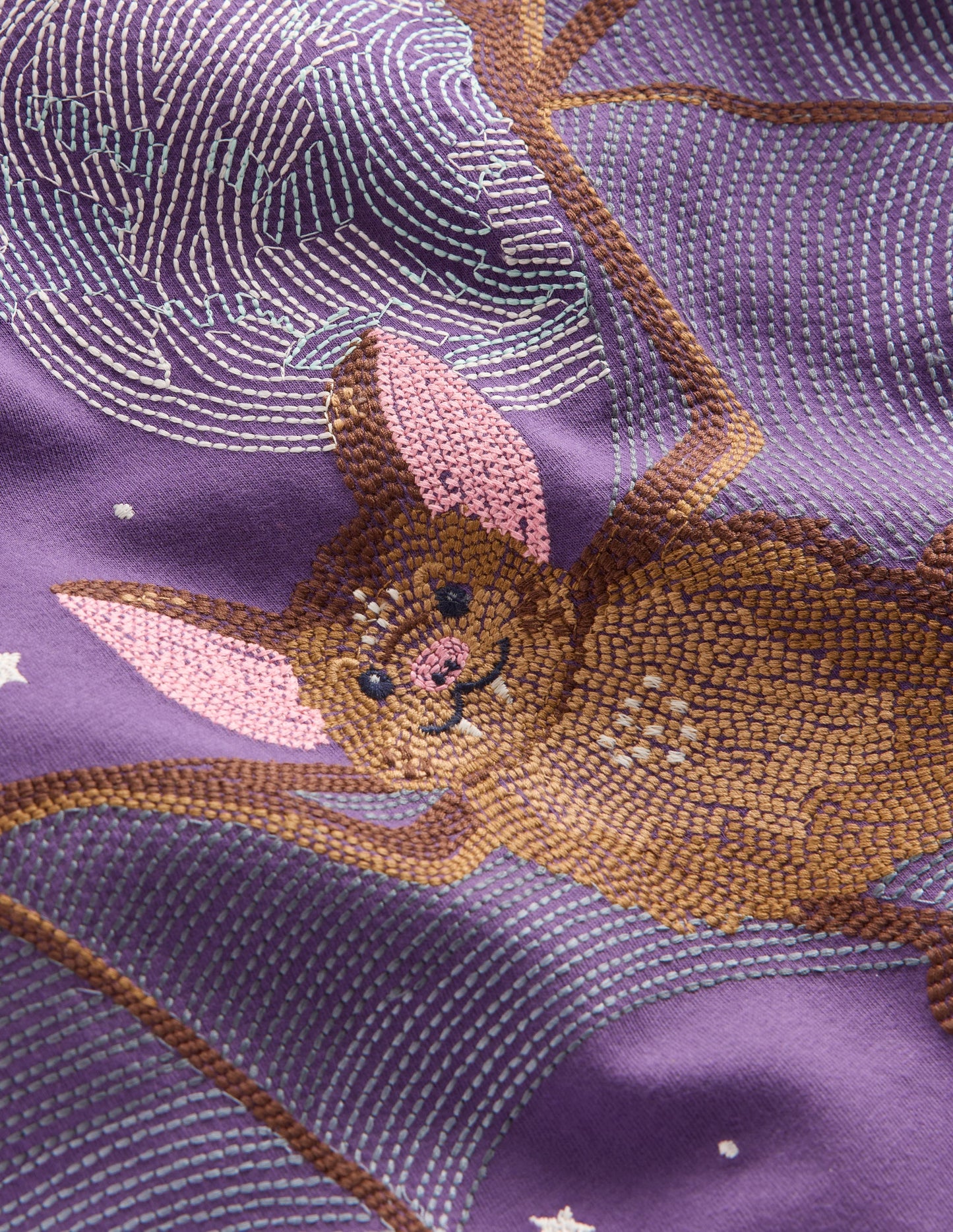 Glow Superstitch T-shirt-Mystic Purple Bat