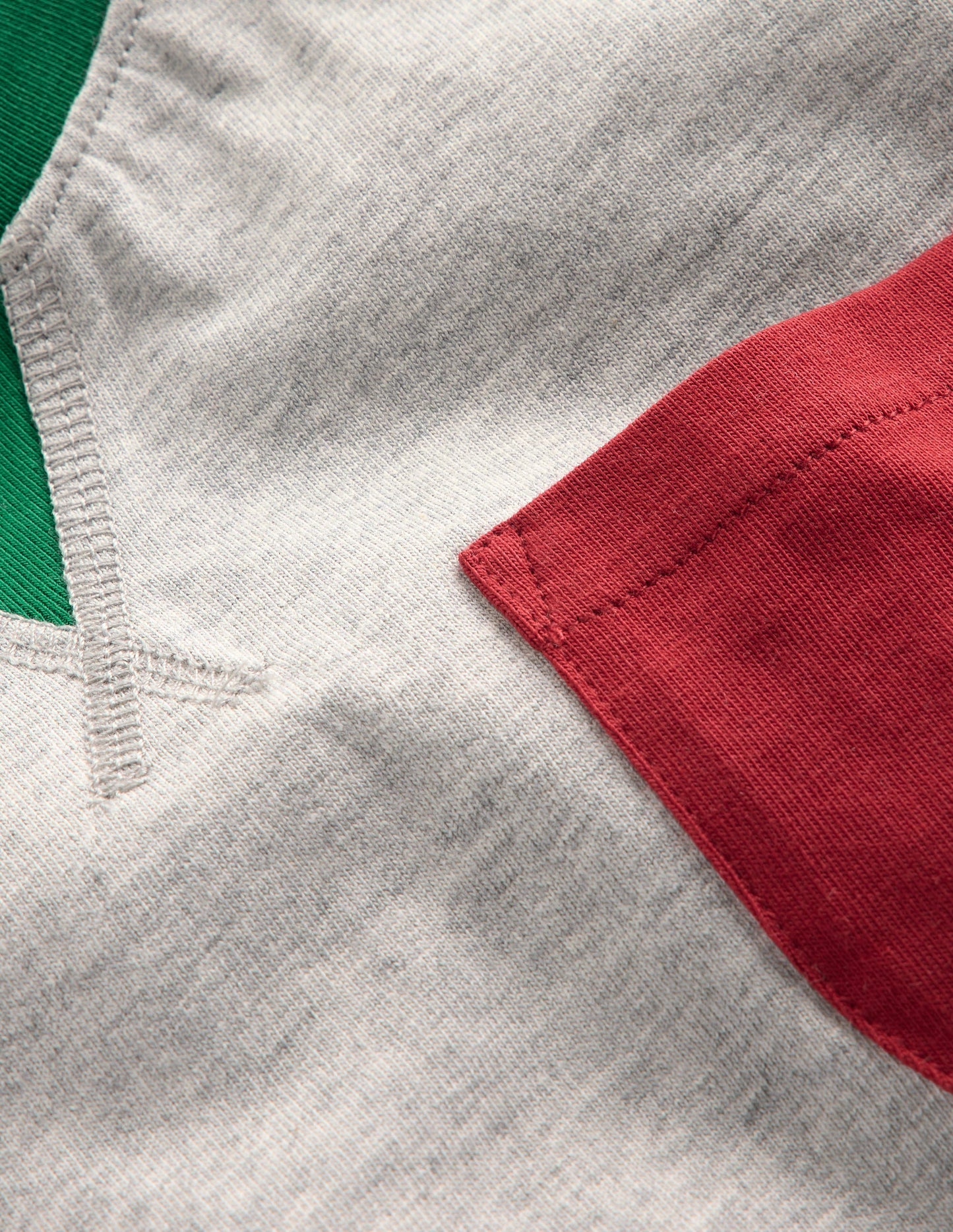 Colour Block T-shirt-GREY MARL COLOURBLOCK