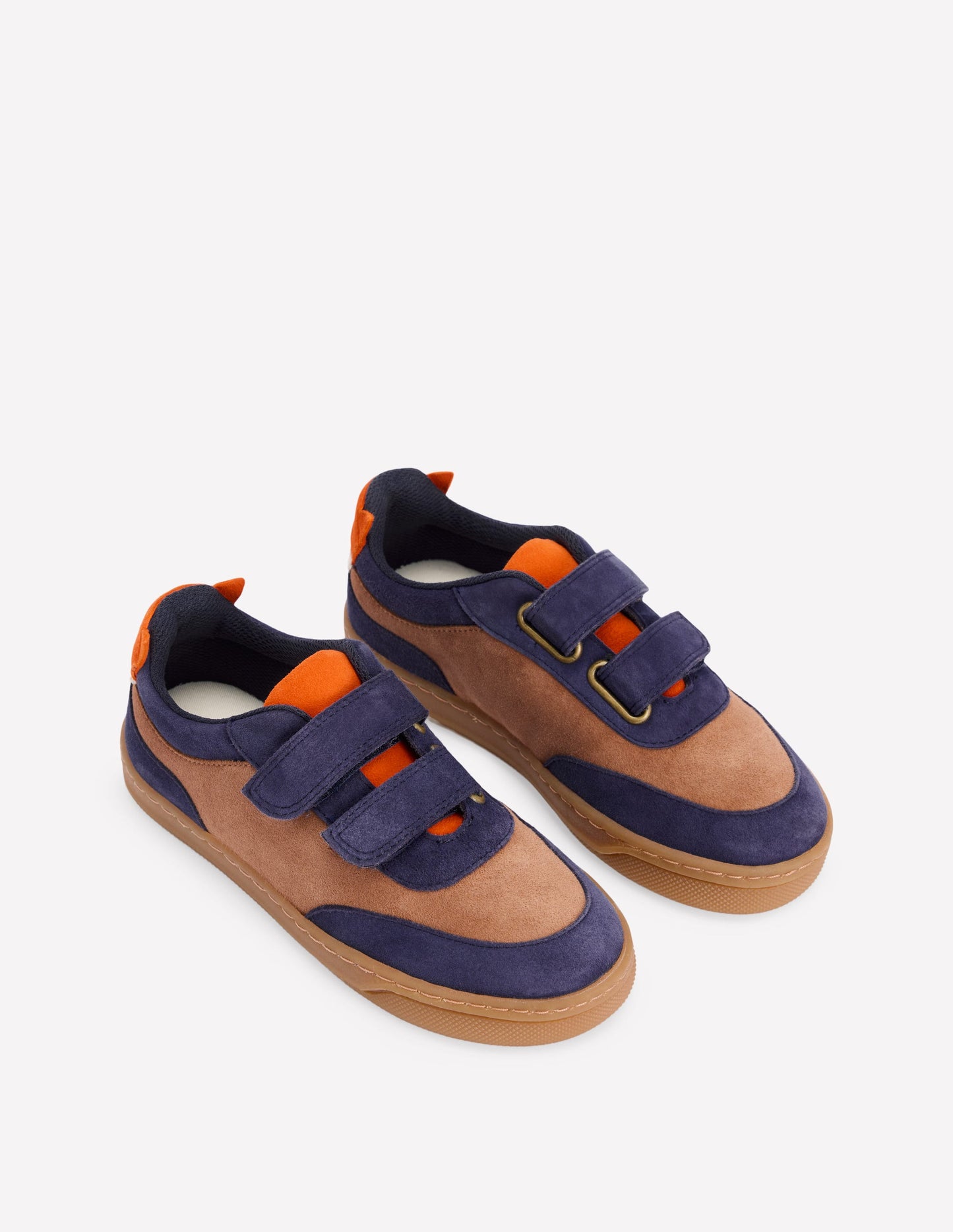 Colourblock Low Tops-Toffee Brown Fox