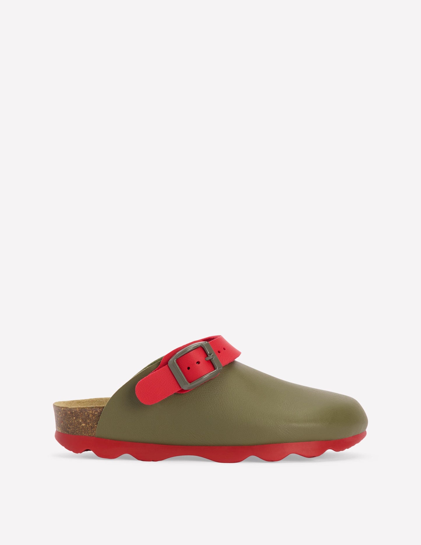 Colourblock Clogs-Bottle Green